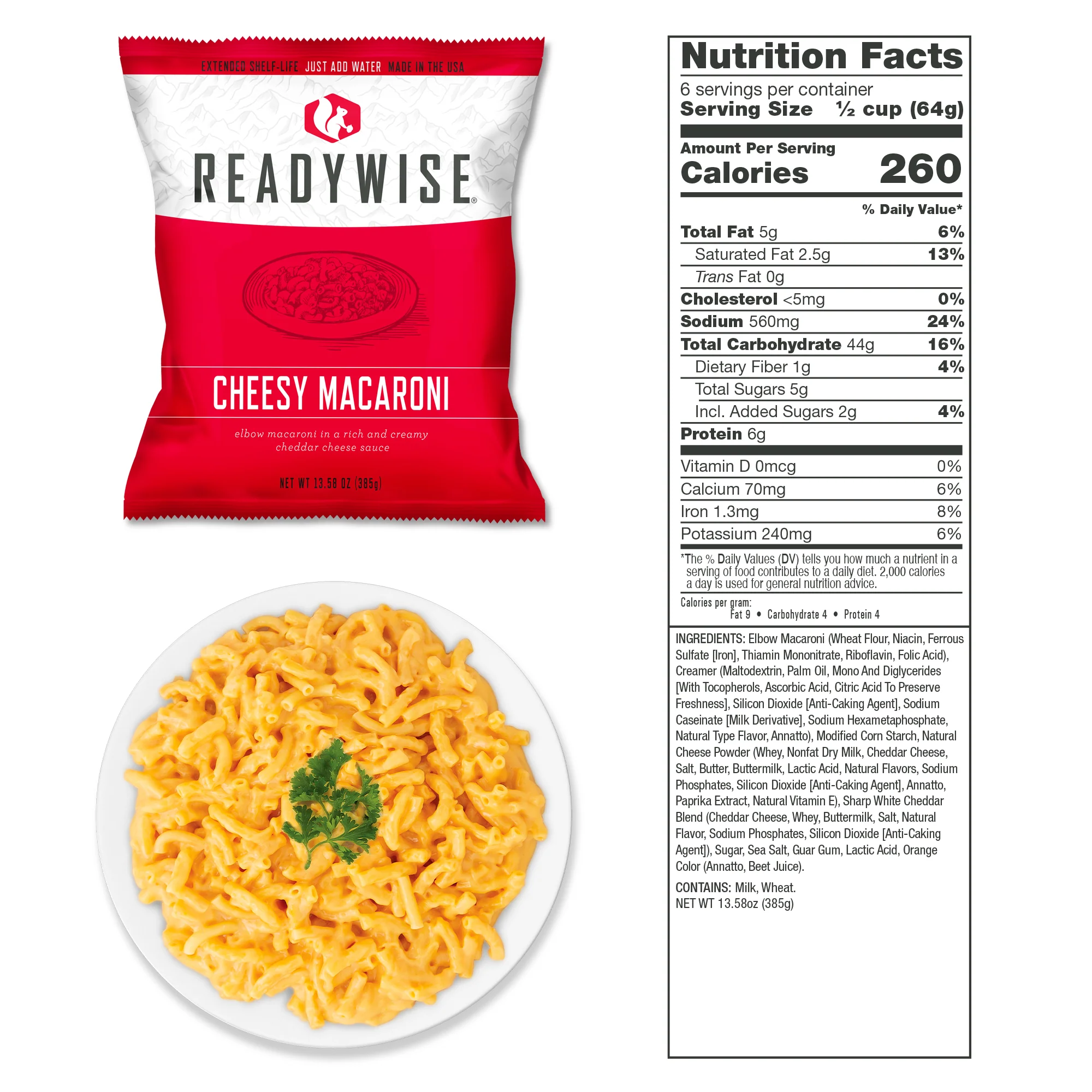 ReadyWise - 60 Serving Entrée Only Grab and Go Food Kit - Image 4