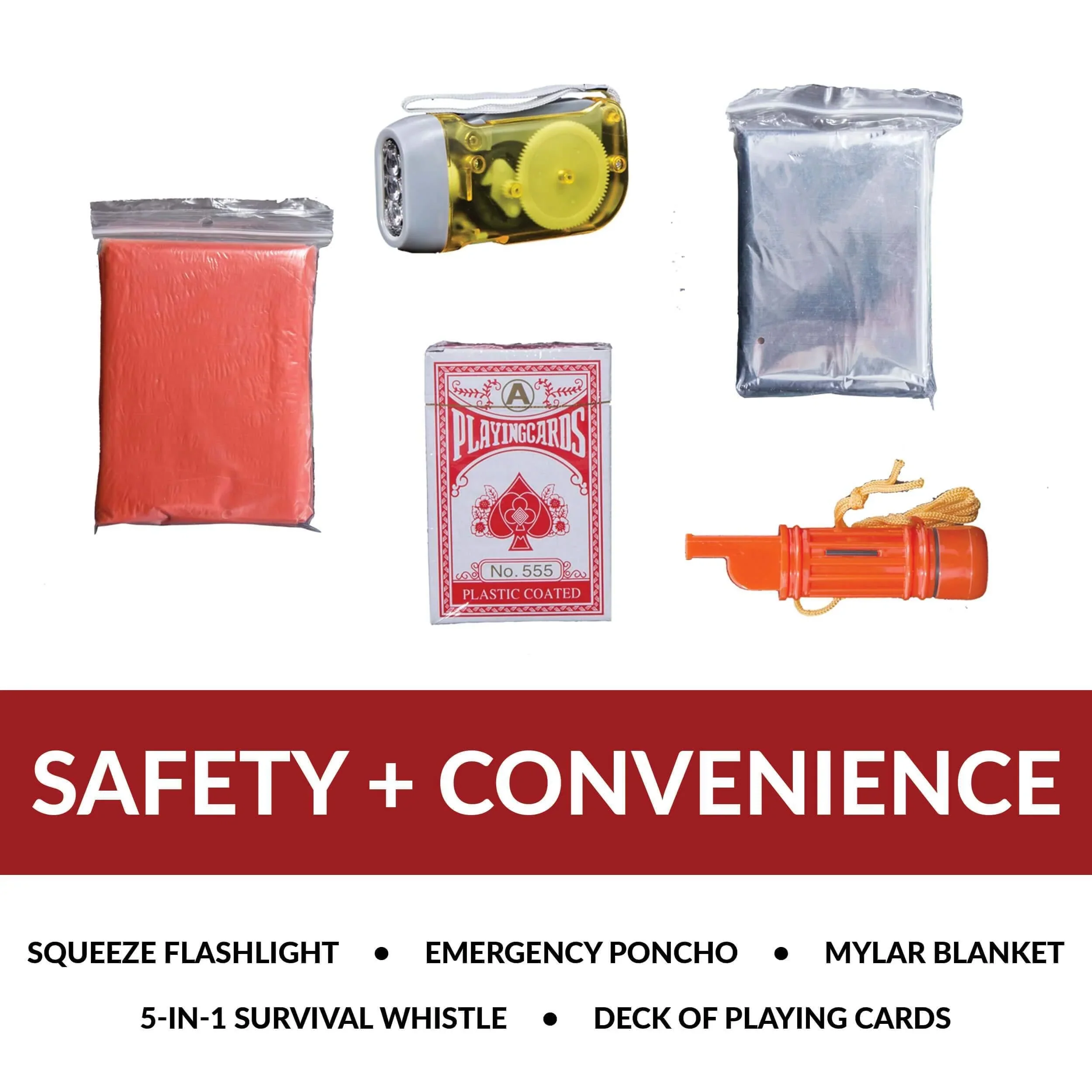 ReadyWise - 64 Piece Survival Back Pack (Red) - Image 5