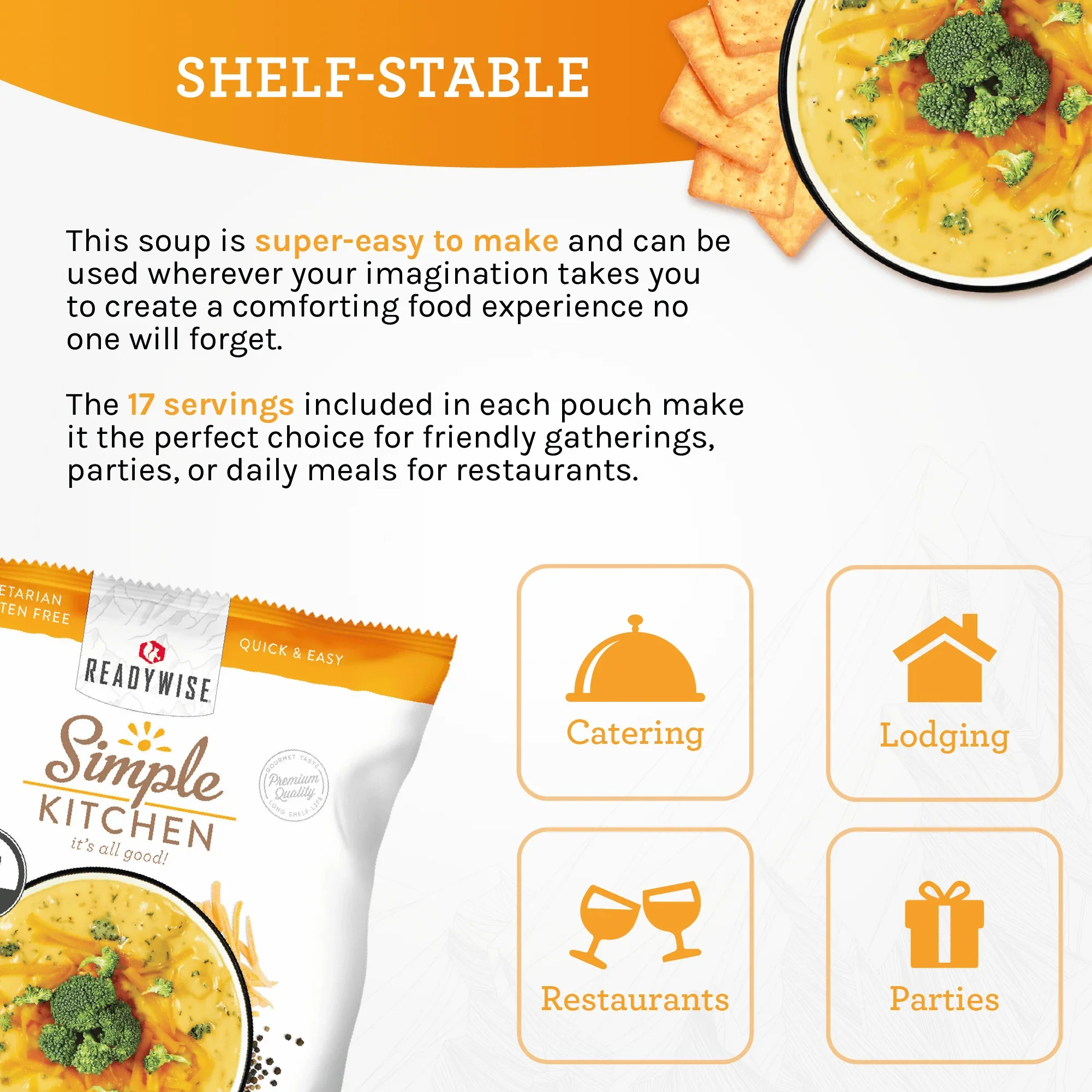 ReadyWise - Cheddar Broccoli Soup - 6 Pack - Image 3