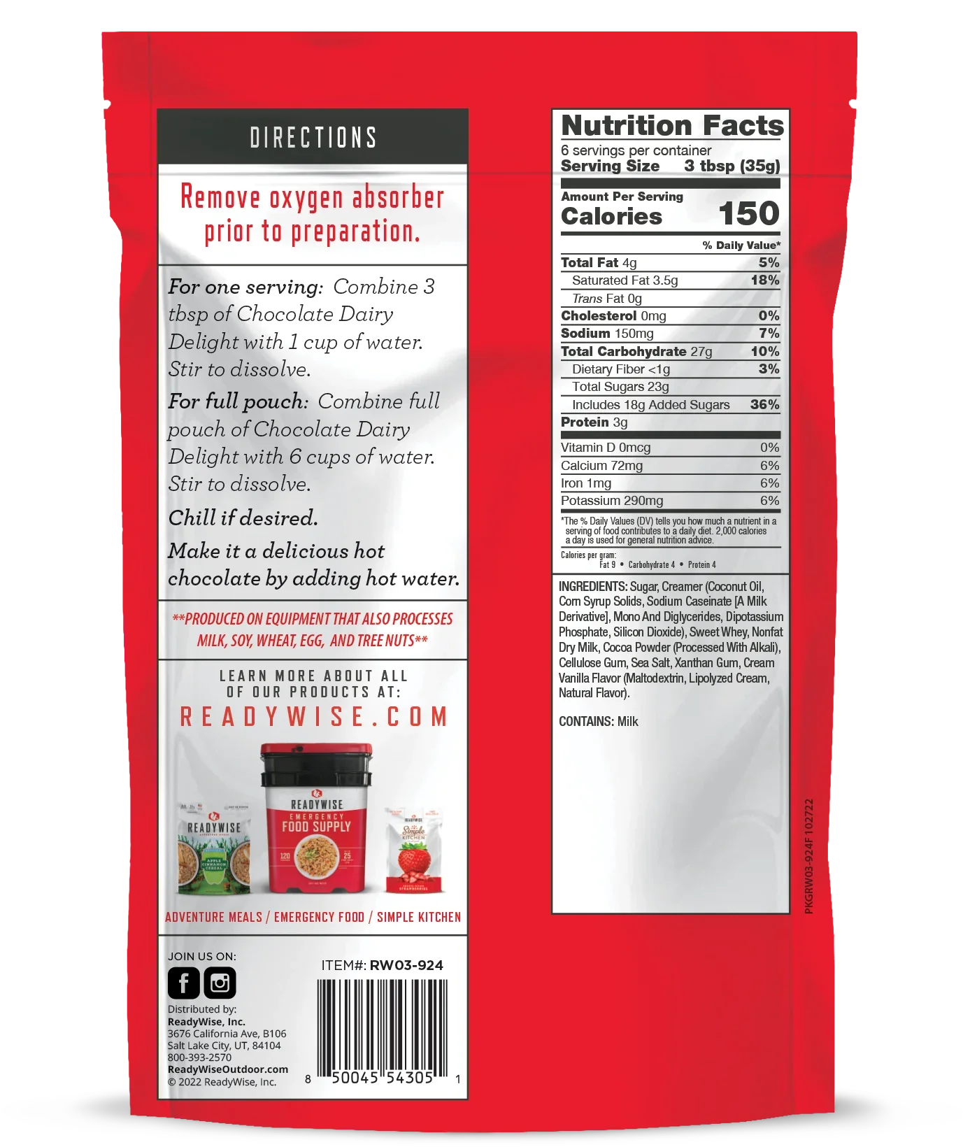 ReadyWise - Chocolate Royale Shake - 6 Pack - Image 3