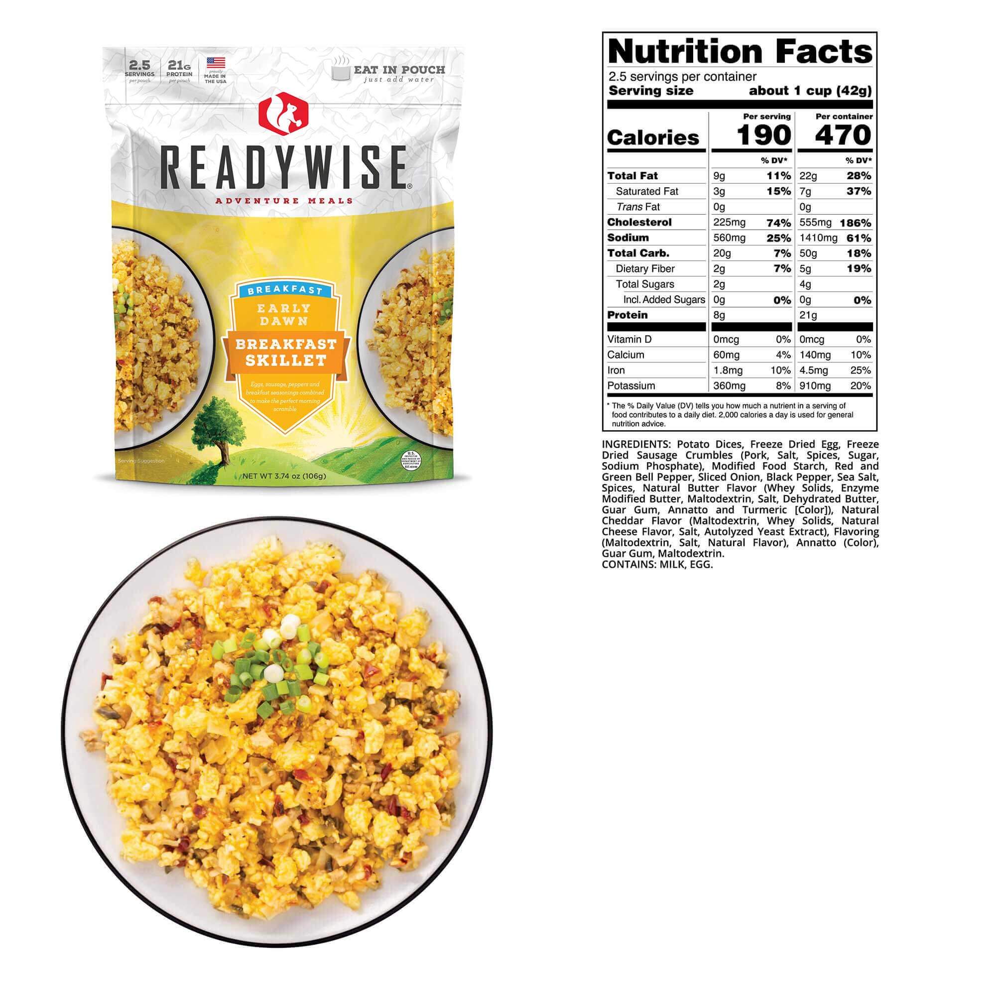 ReadyWise - Early Dawn Breakfast Skillet - 6 Pack - Image 2