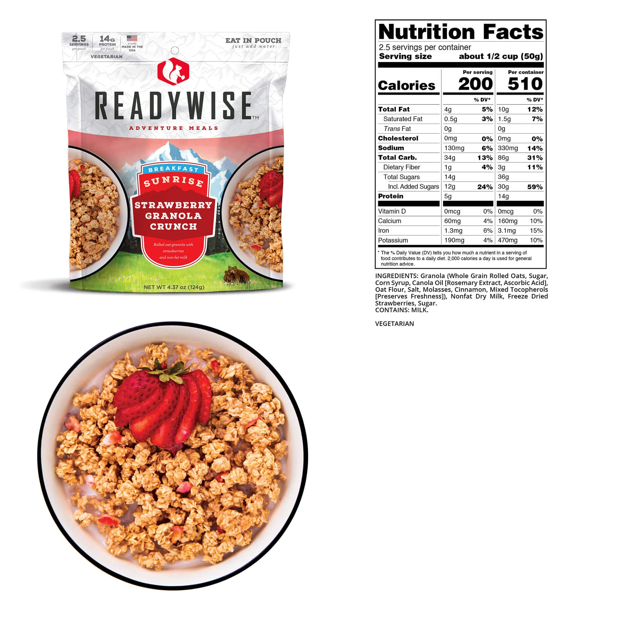 ReadyWise - Sunrise Strawberry Granola Crunch - 6 Pack - Image 3
