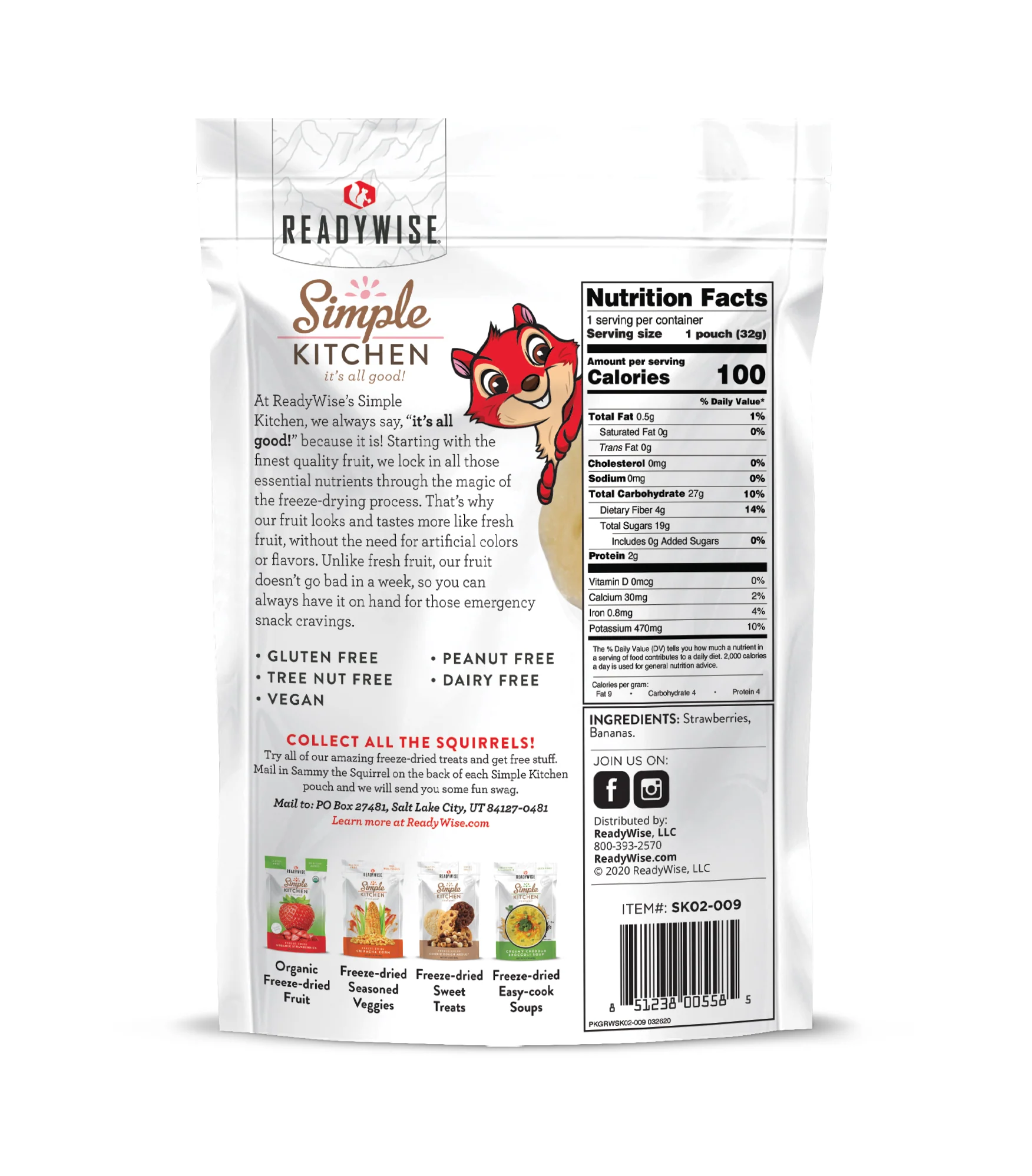 ReadyWise - Simple Kitchen Strawberries & Bananas - 6 Pack - Image 3