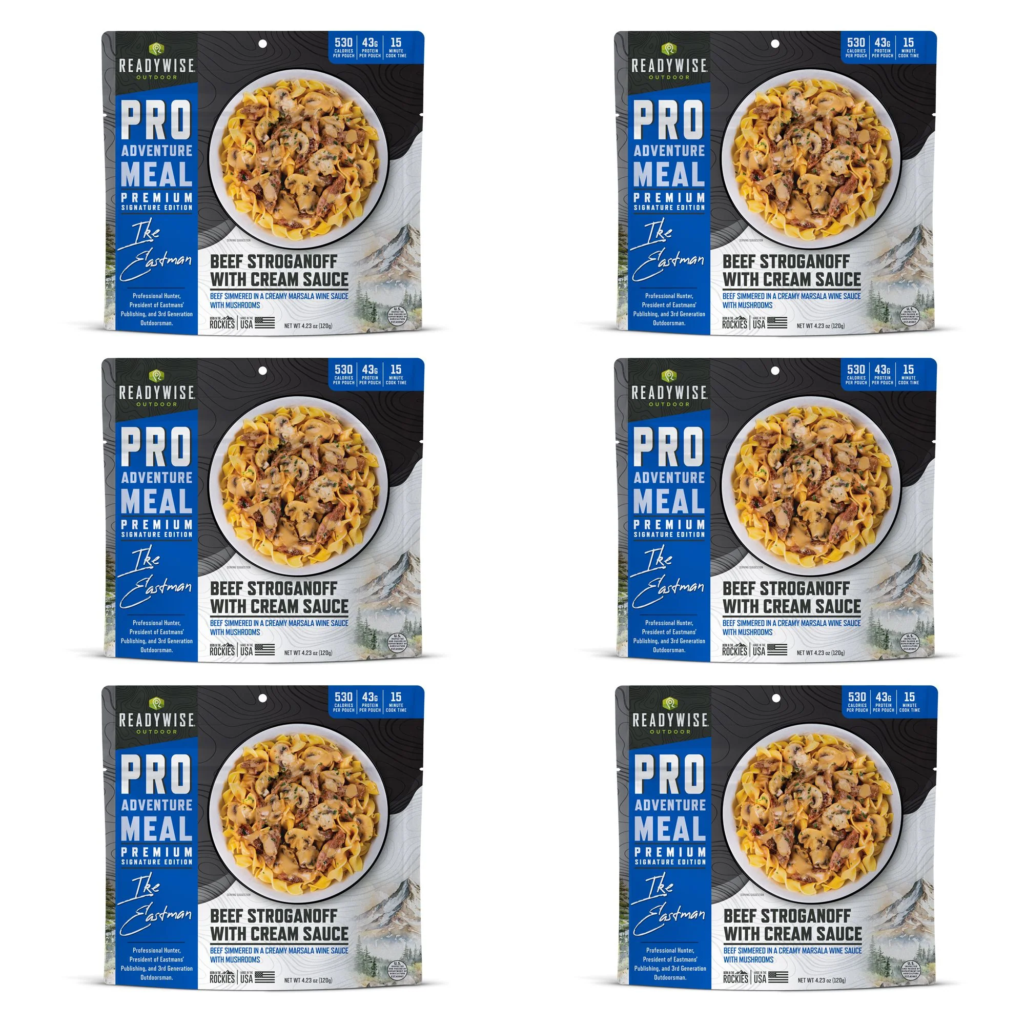 ReadyWise - Pro Adventure Meal Beef Stroganoff with Mushroom Cream Sauce - 6 Pack - Image 2