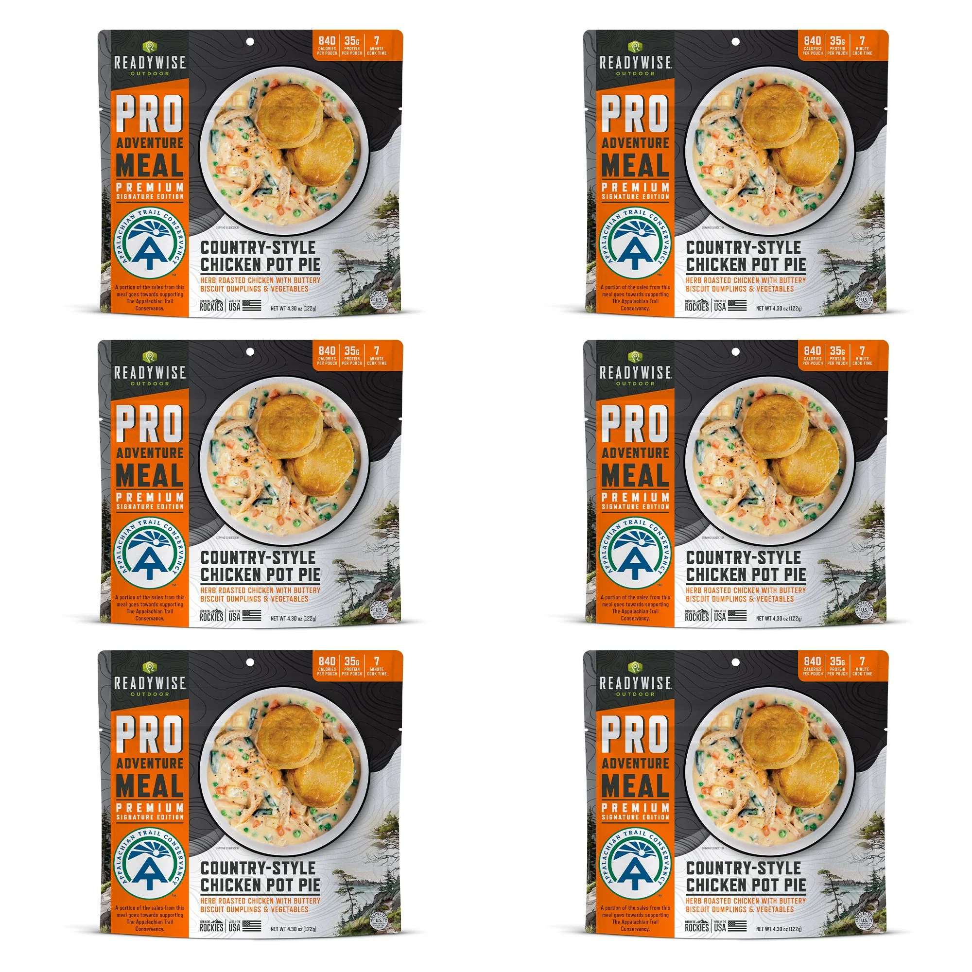 ReadyWise - Pro Adventure Meal Classic Chicken Pot Pie - 6 Pack - Image 2