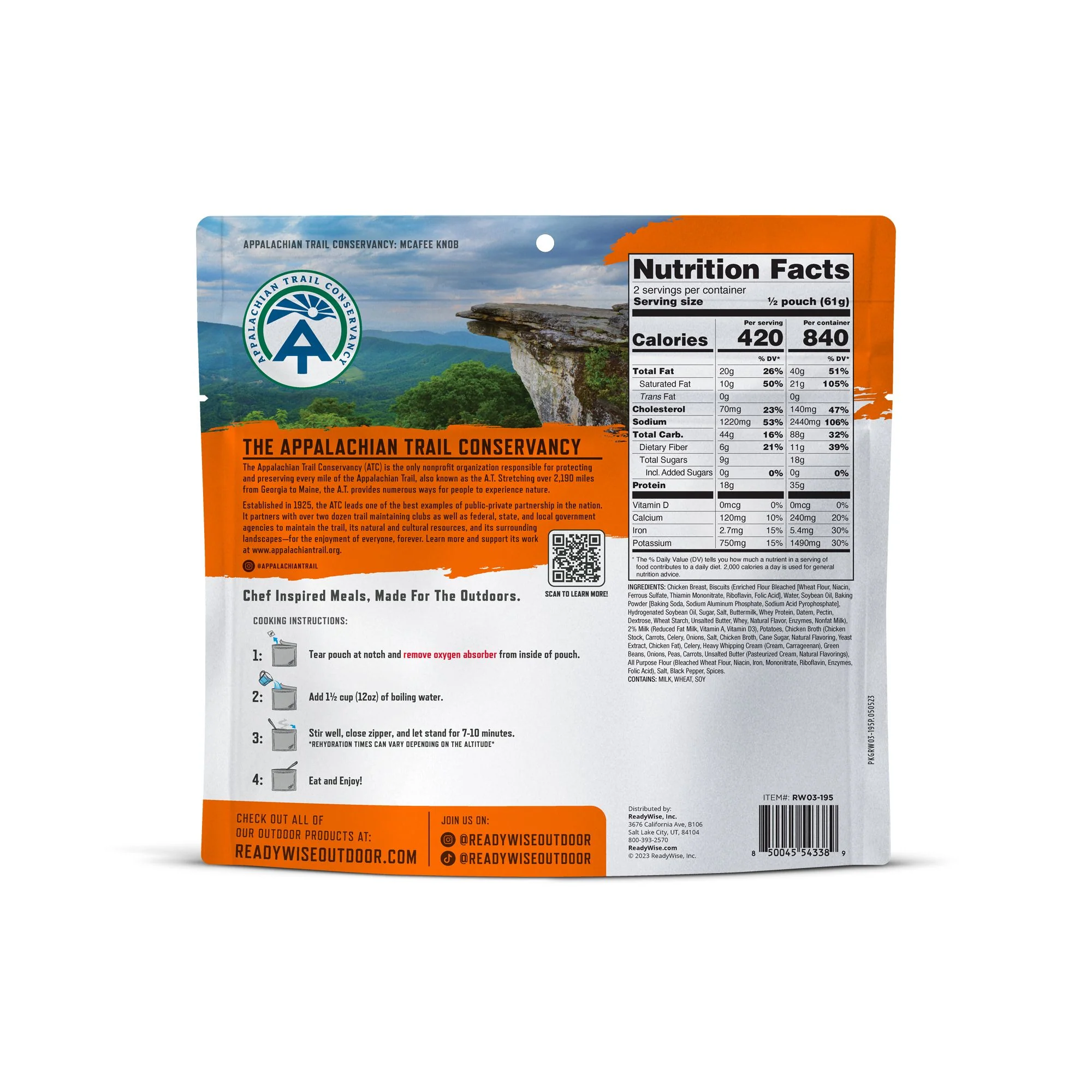 ReadyWise - Pro Adventure Meal Classic Chicken Pot Pie - 6 Pack - Image 4