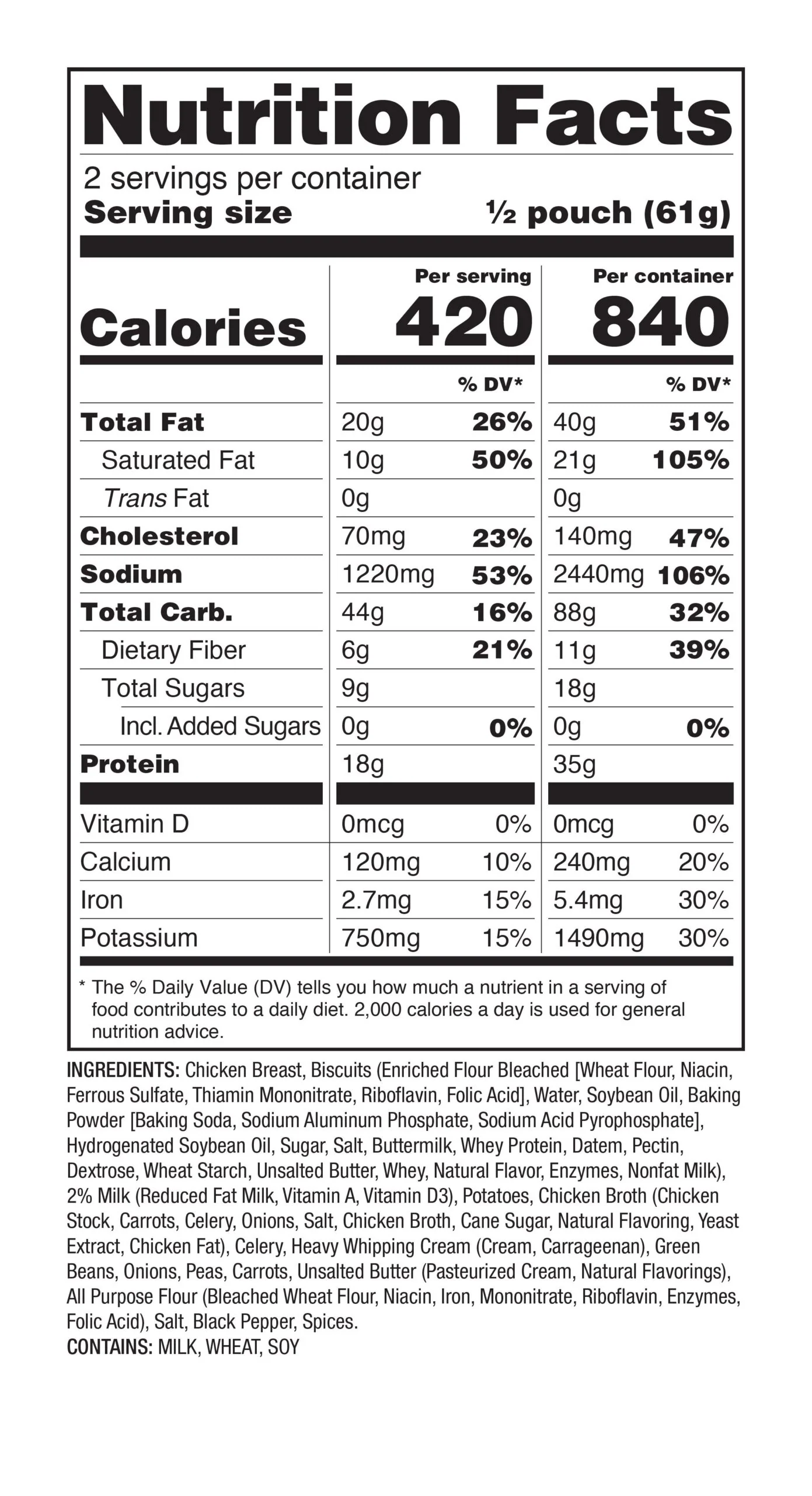 ReadyWise - Pro Adventure Meal Classic Chicken Pot Pie - 6 Pack - Image 5