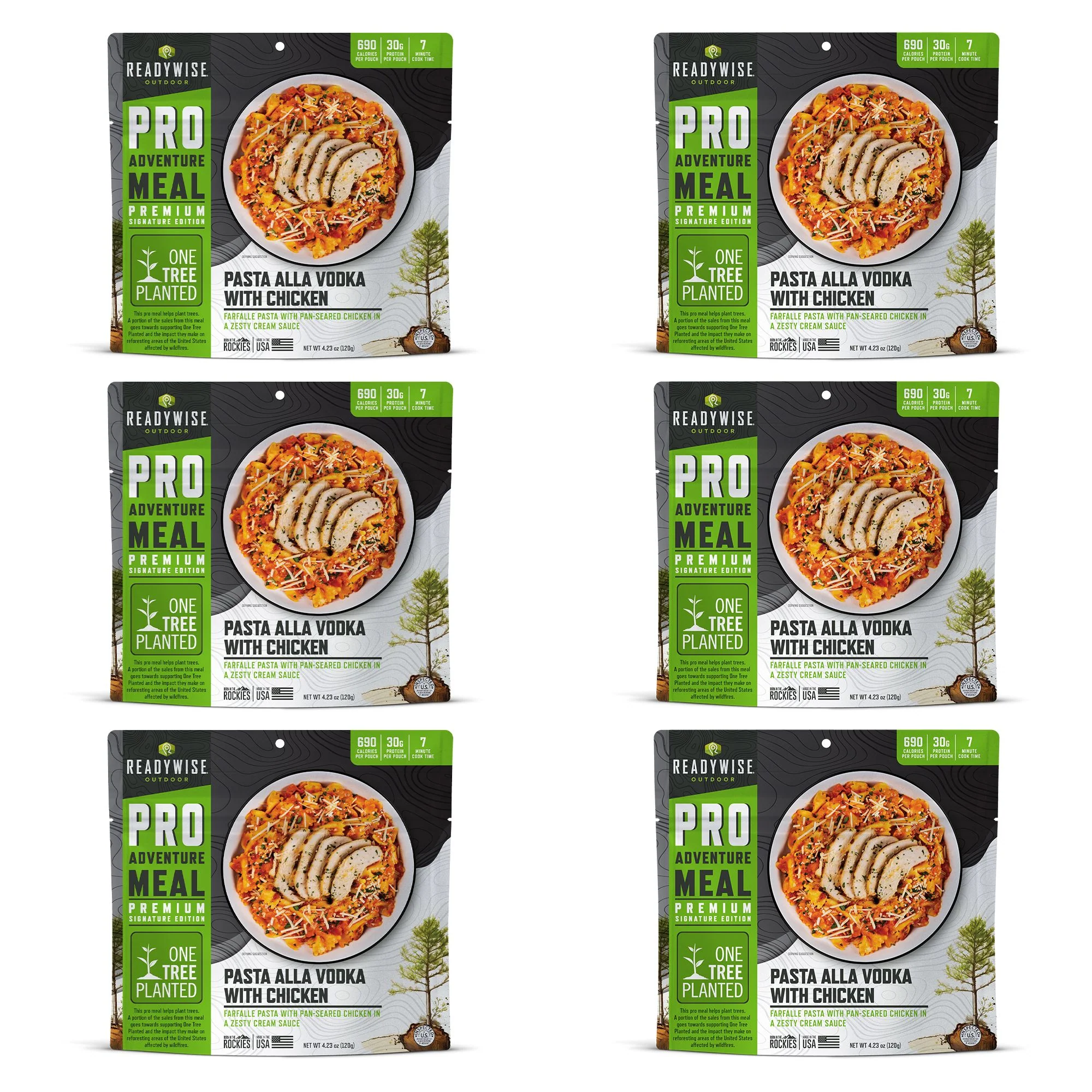 ReadyWise - Pro Adventure Meal Farfalle alla Vodka with Chicken - 6 Pack - Image 2