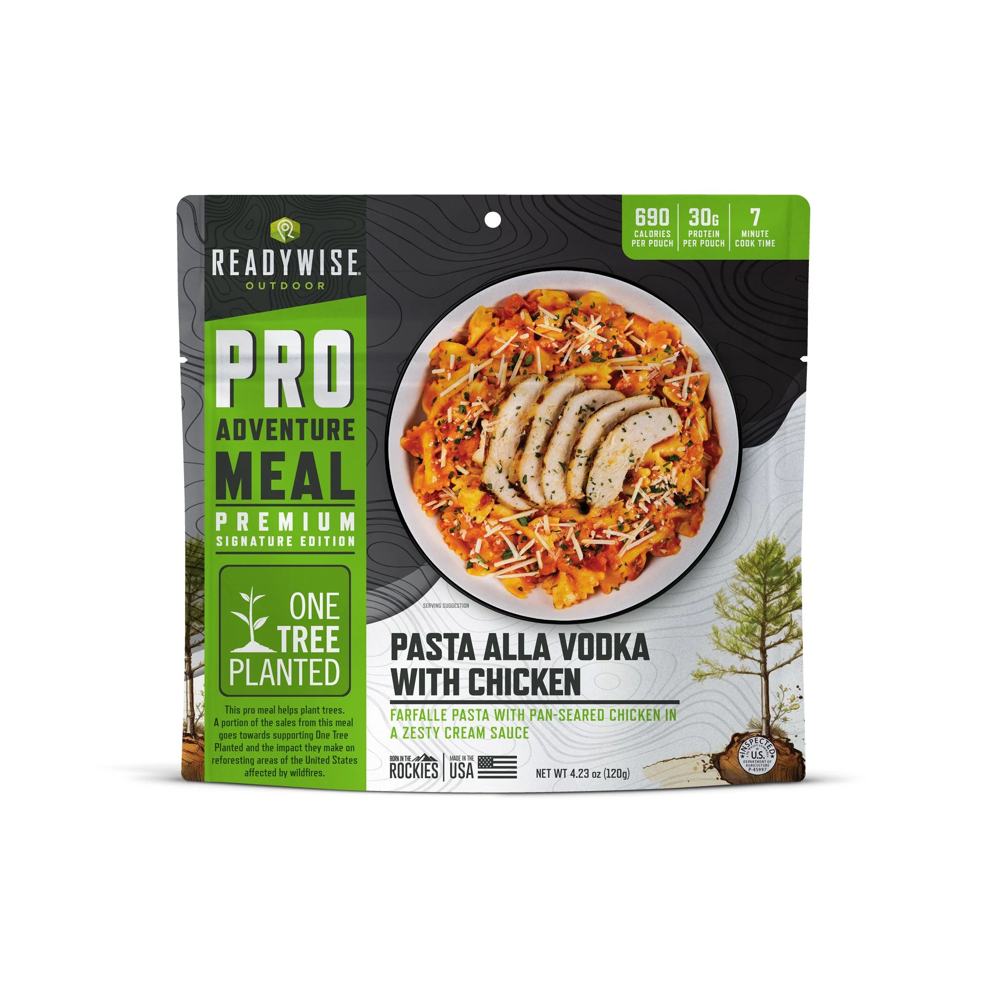 ReadyWise - Pro Adventure Meal Farfalle alla Vodka with Chicken - 6 Pack - Image 3