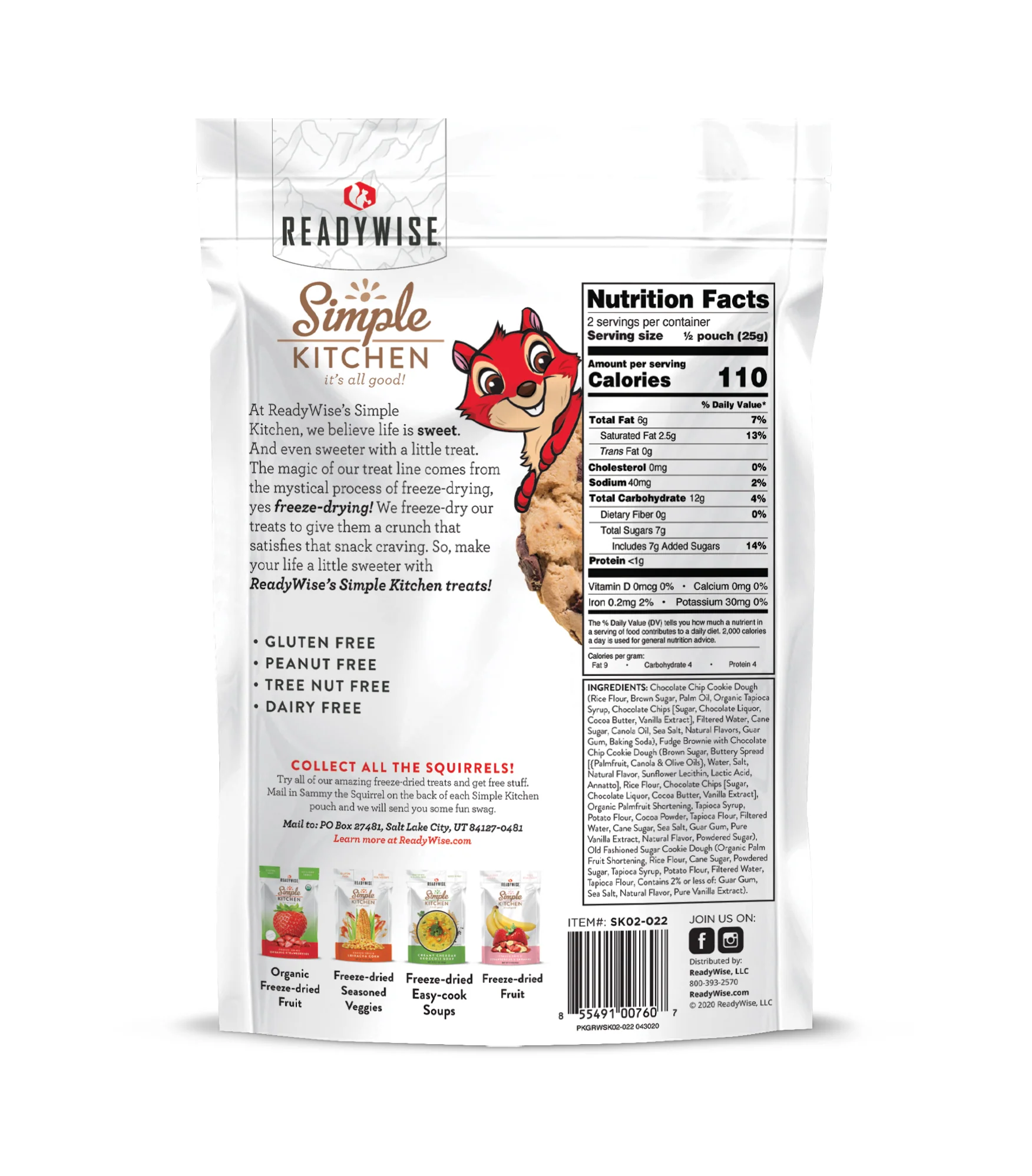 ReadyWise - Simple Kitchen Cookie Dough Medley - 6 Pack - Image 3