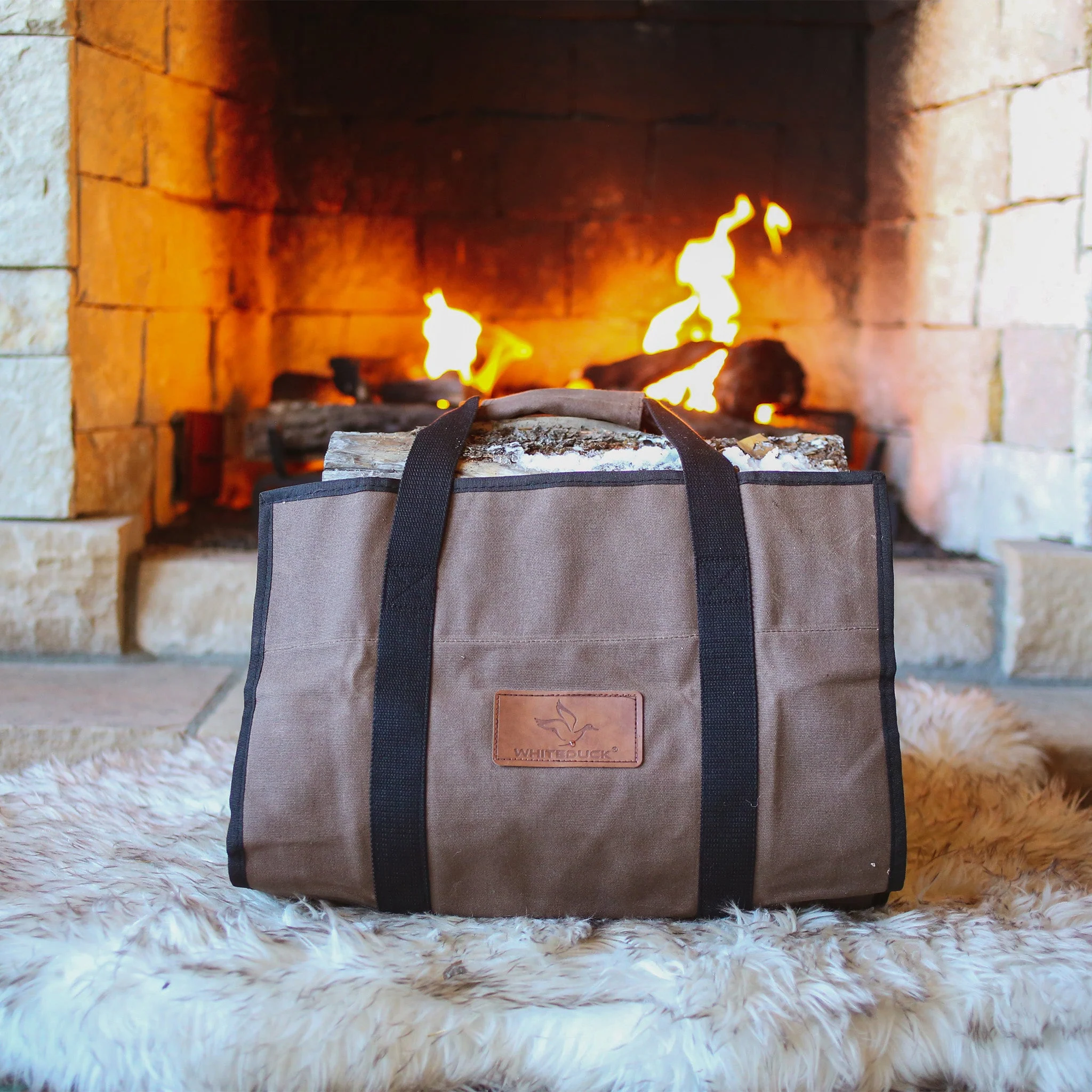 Rectangle Canvas Firewood Log Carriers - Image 12