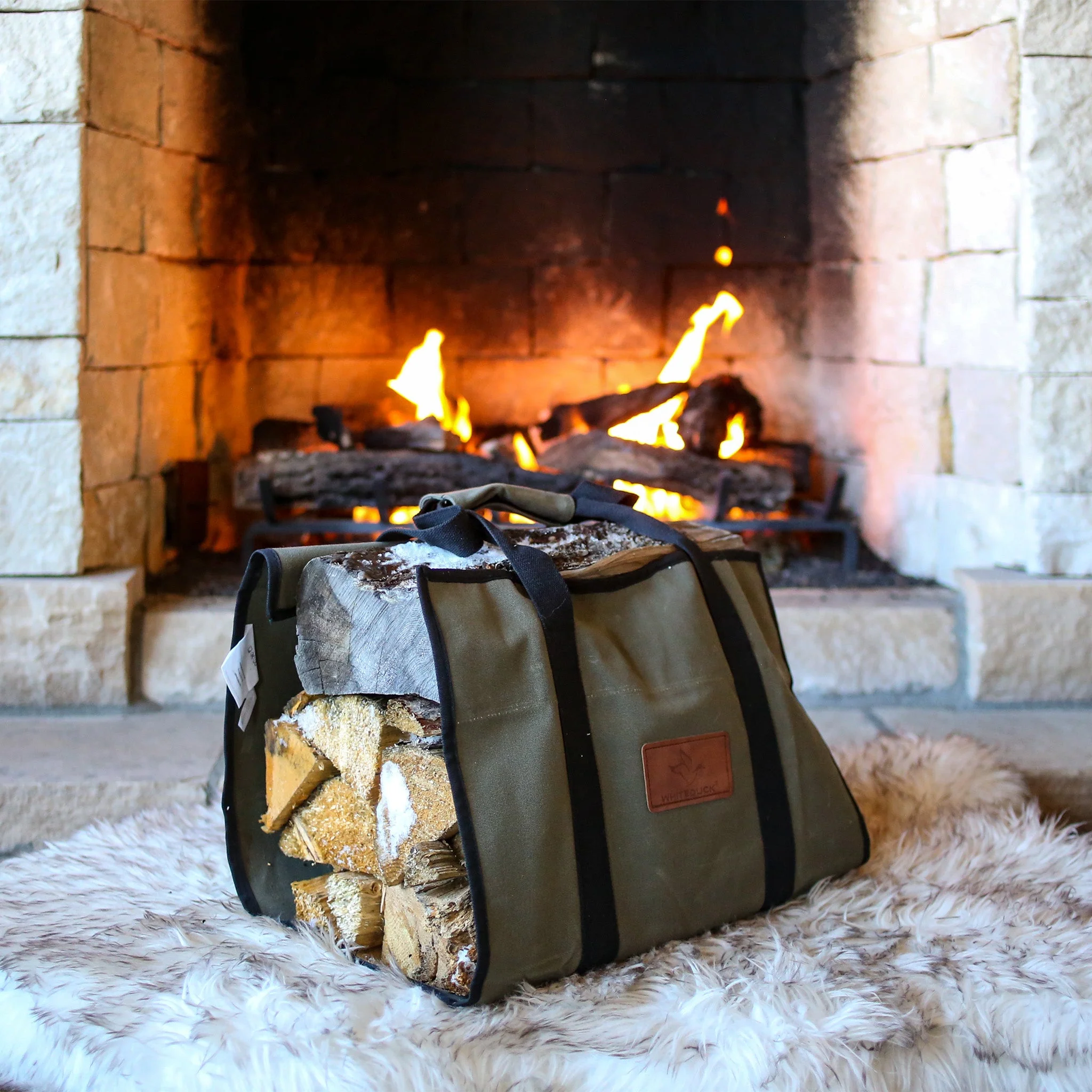 Rectangle Canvas Firewood Log Carriers - Image 17