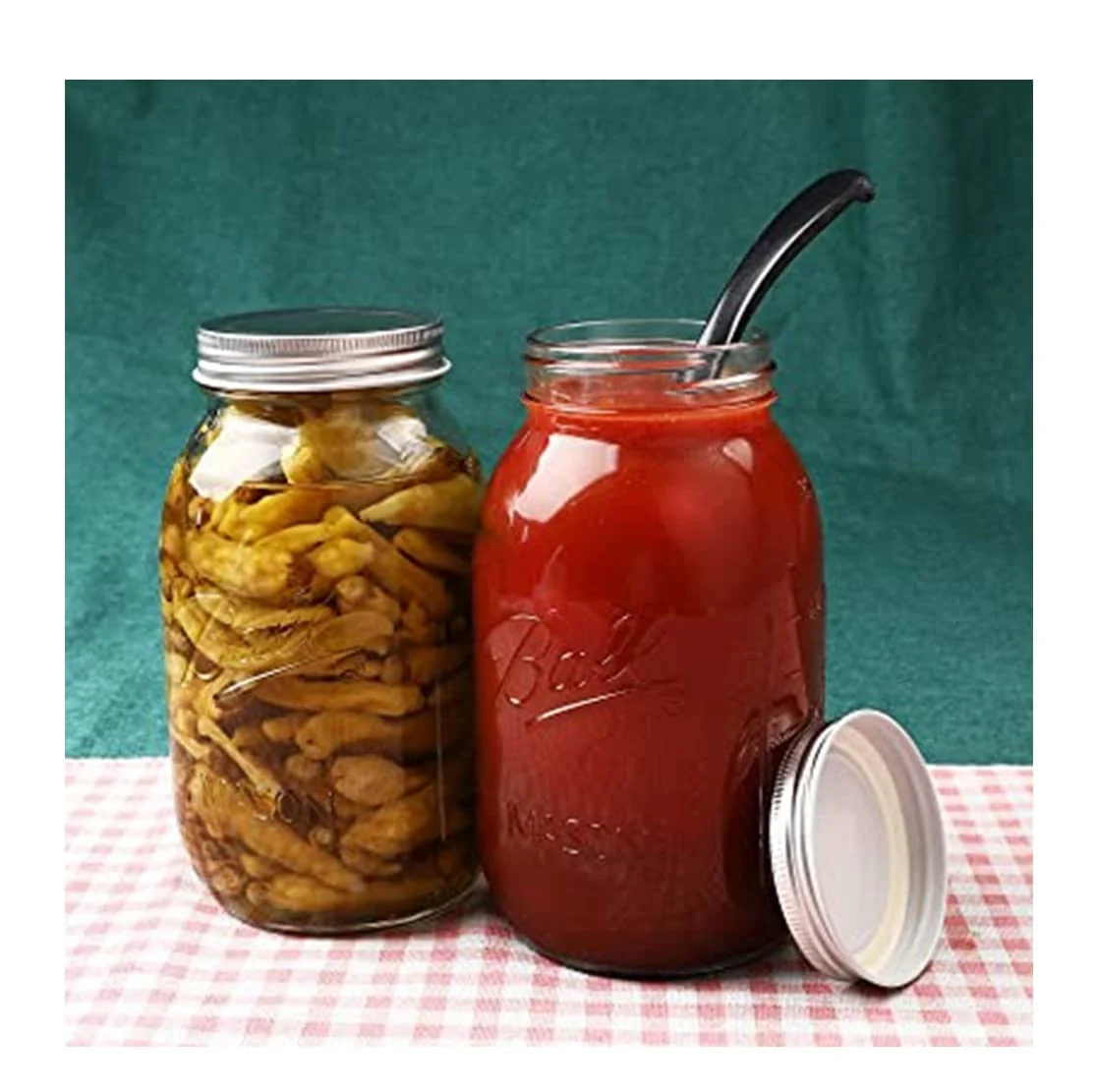 12 oz Regular-Mouth Glass Mason Canning Jars - 12 Pack - Image 4