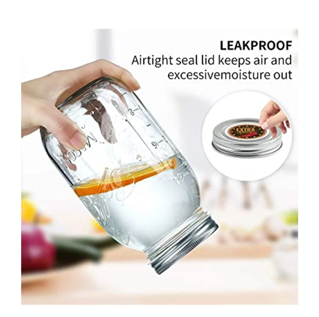 12 oz Regular-Mouth Glass Mason Canning Jars - 12 Pack - Image 5