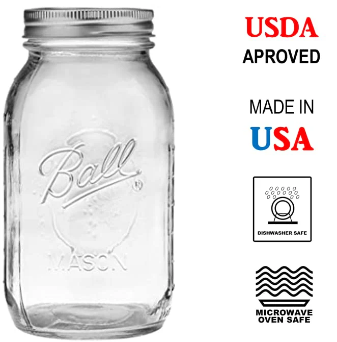 12 oz Regular-Mouth Glass Mason Canning Jars - 12 Pack - Image 6