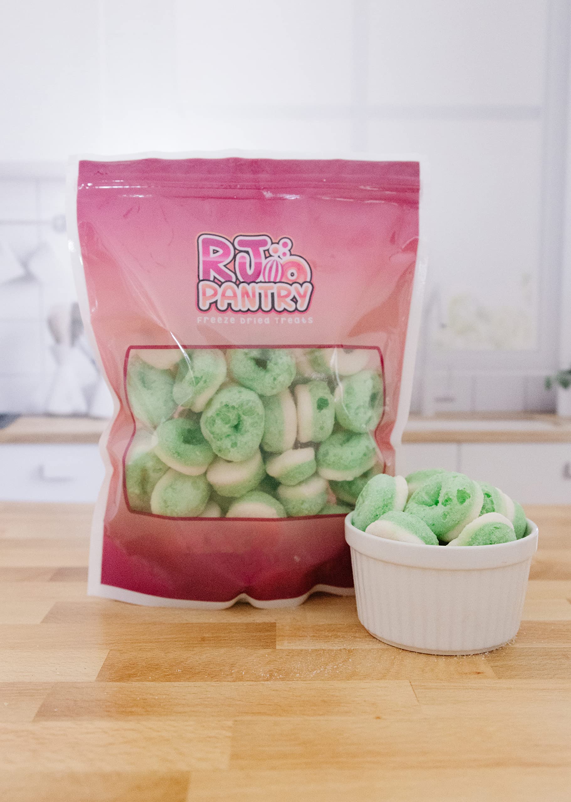 RJ Pantry Freeze-Dried Candy Apple Rings -14 oz Bag - Image 5