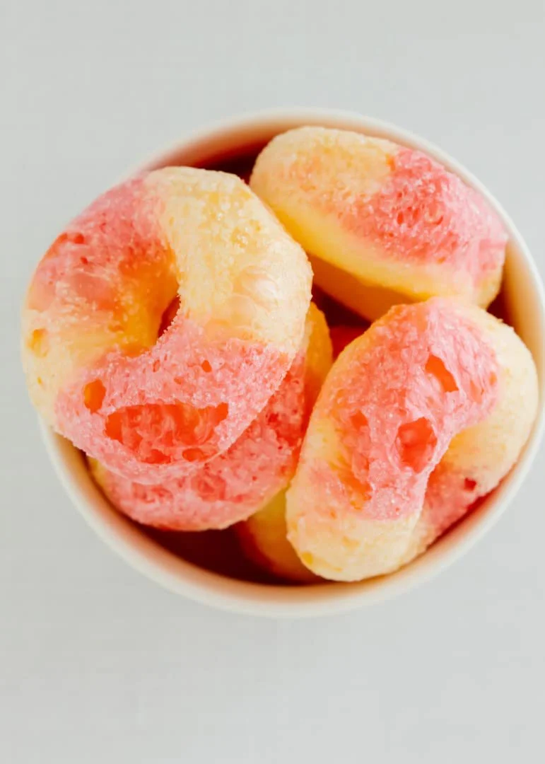 RJ Pantry Freeze-Dried Peach Rings Candy - 7oz bag - Image 3