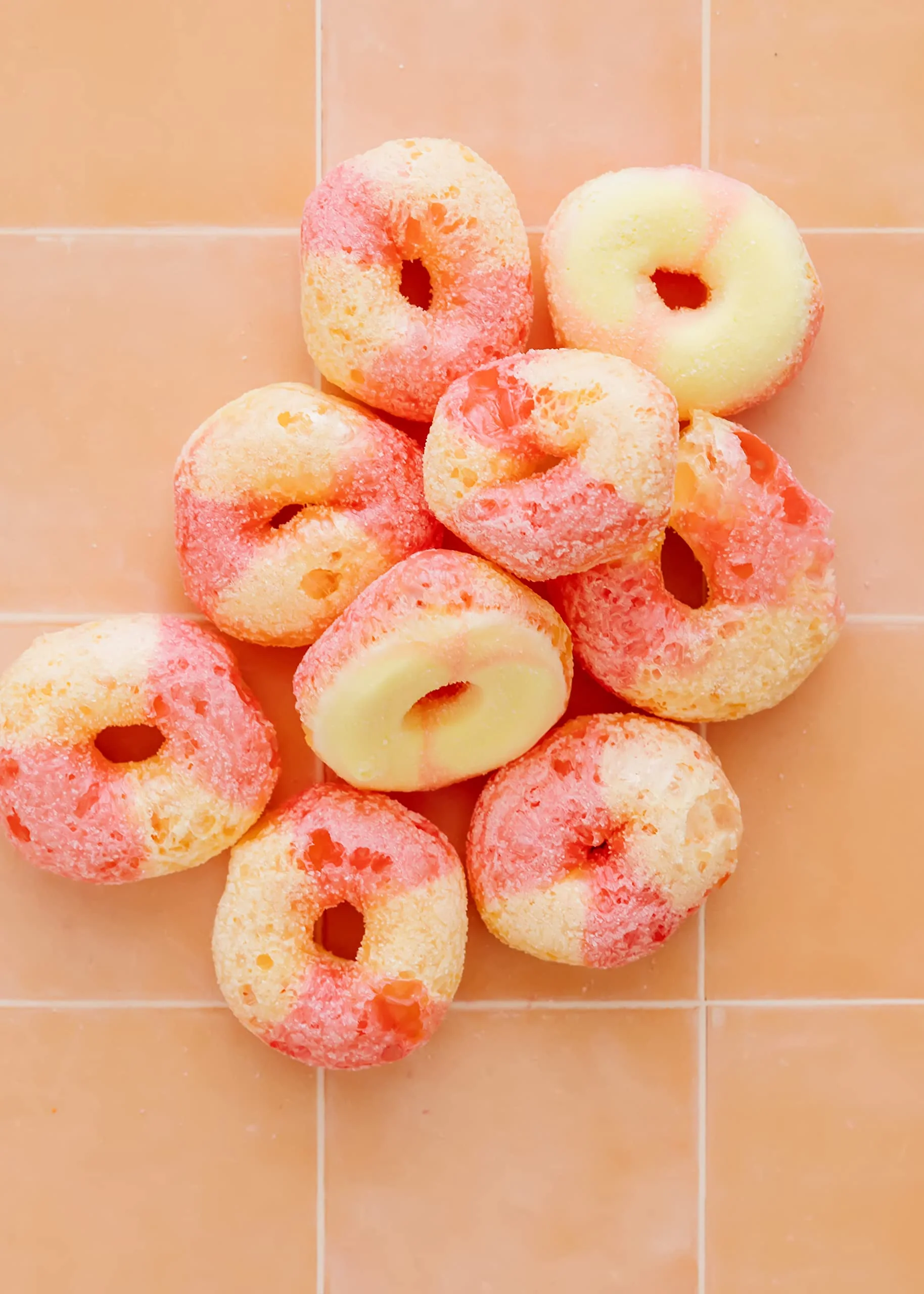 RJ Pantry Freeze-Dried Peach Rings Candy - 7oz bag - Image 6