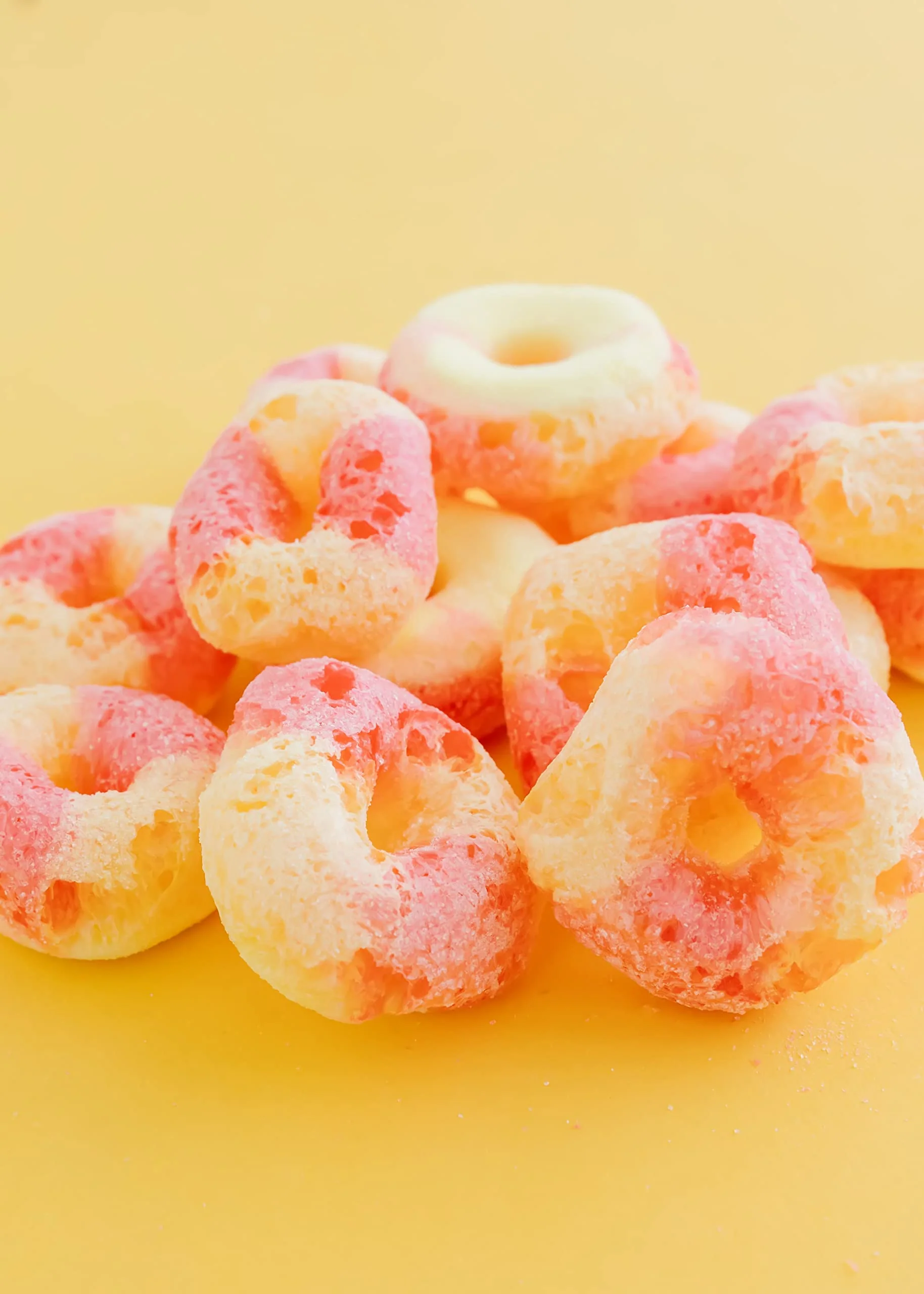 RJ Pantry Freeze-Dried Peach Rings Candy - 7oz bag - Image 7