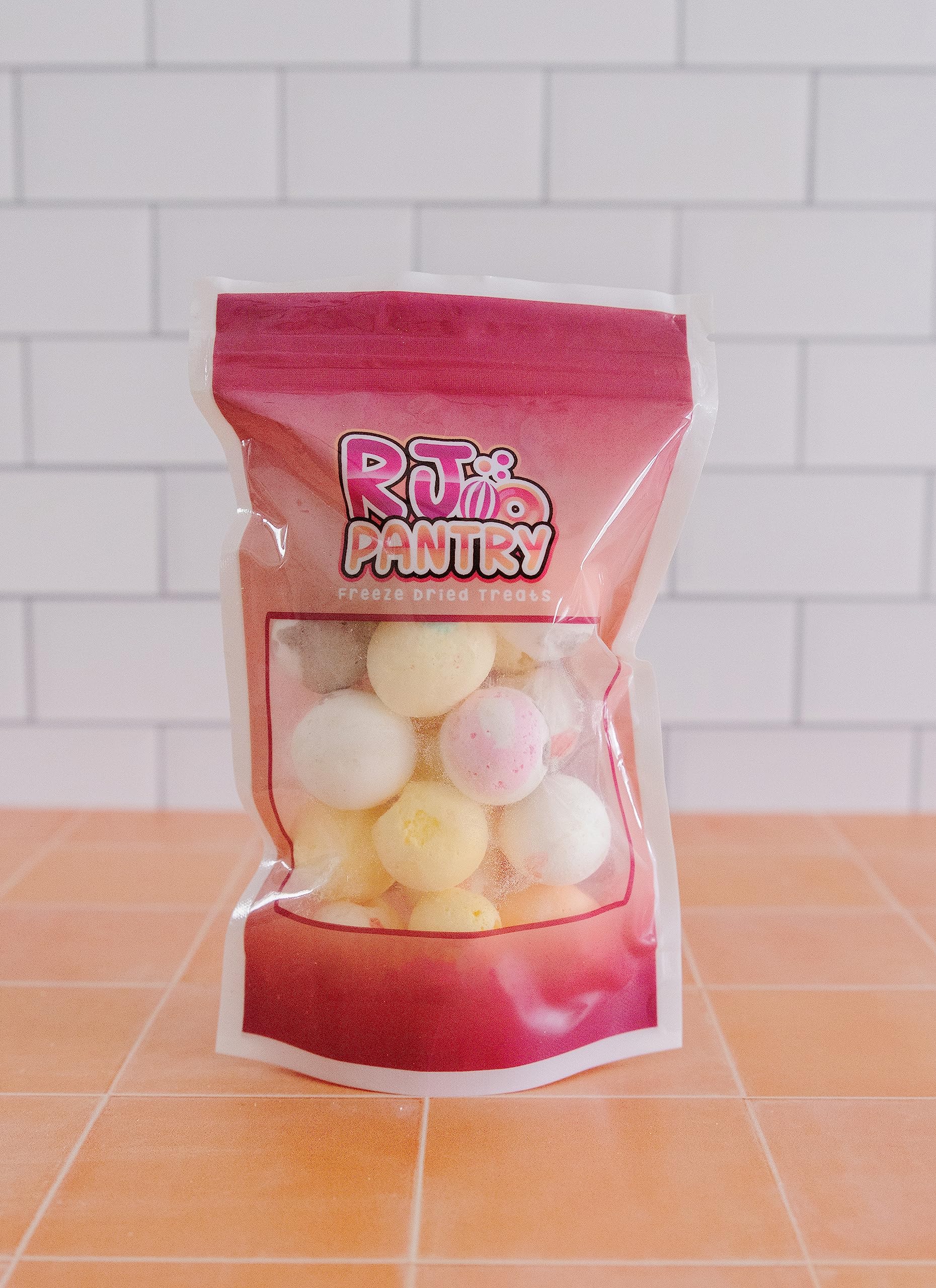 RJ Pantry Freeze-Dried Salt Water Taffy Candy - 1.5 oz Bag - (Mixed Flavors) - Image 2