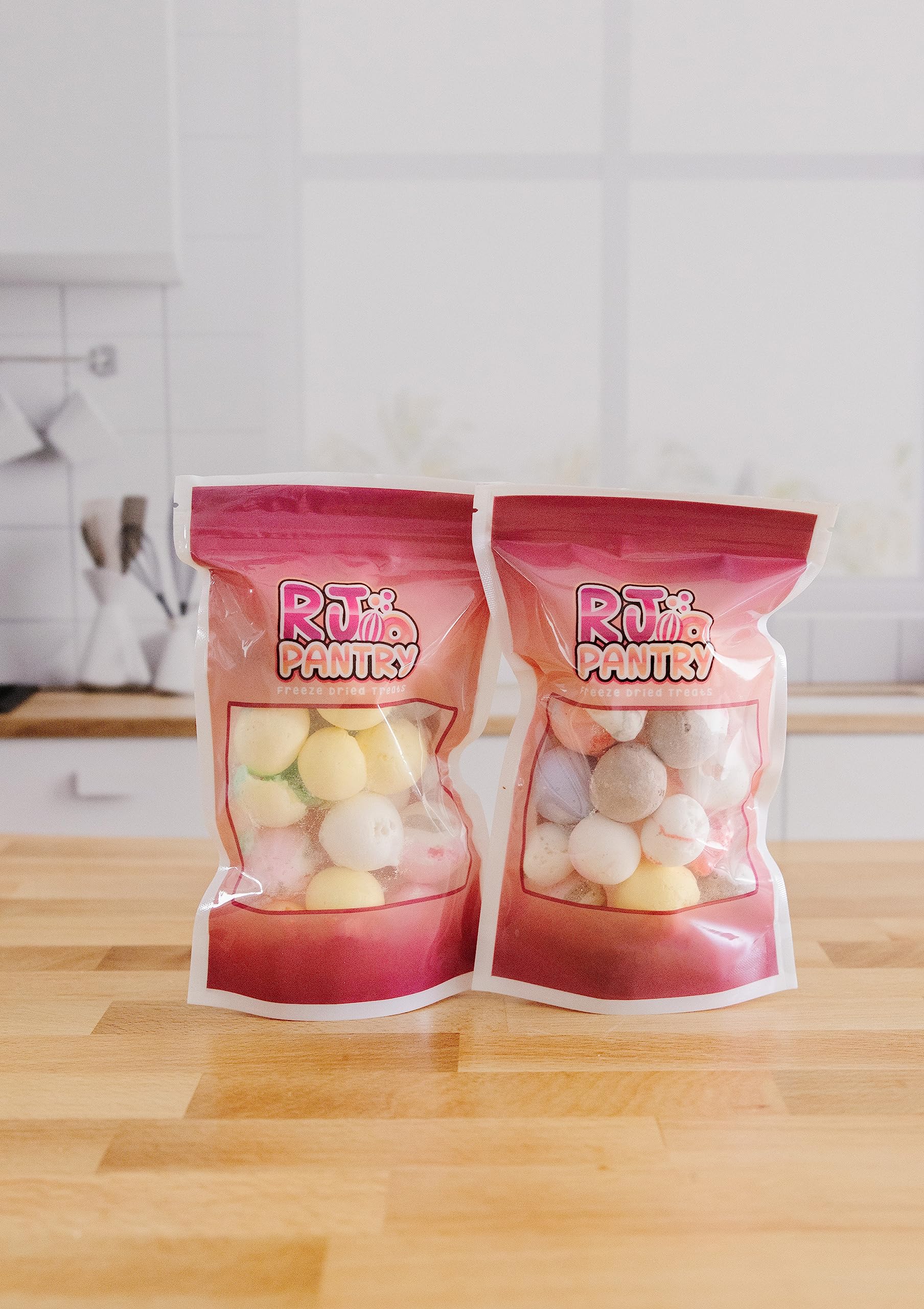 RJ Pantry Freeze-Dried Salt Water Taffy Candy - 1.5 oz Bags - Mix Flavors (2 Pack) - Image 4