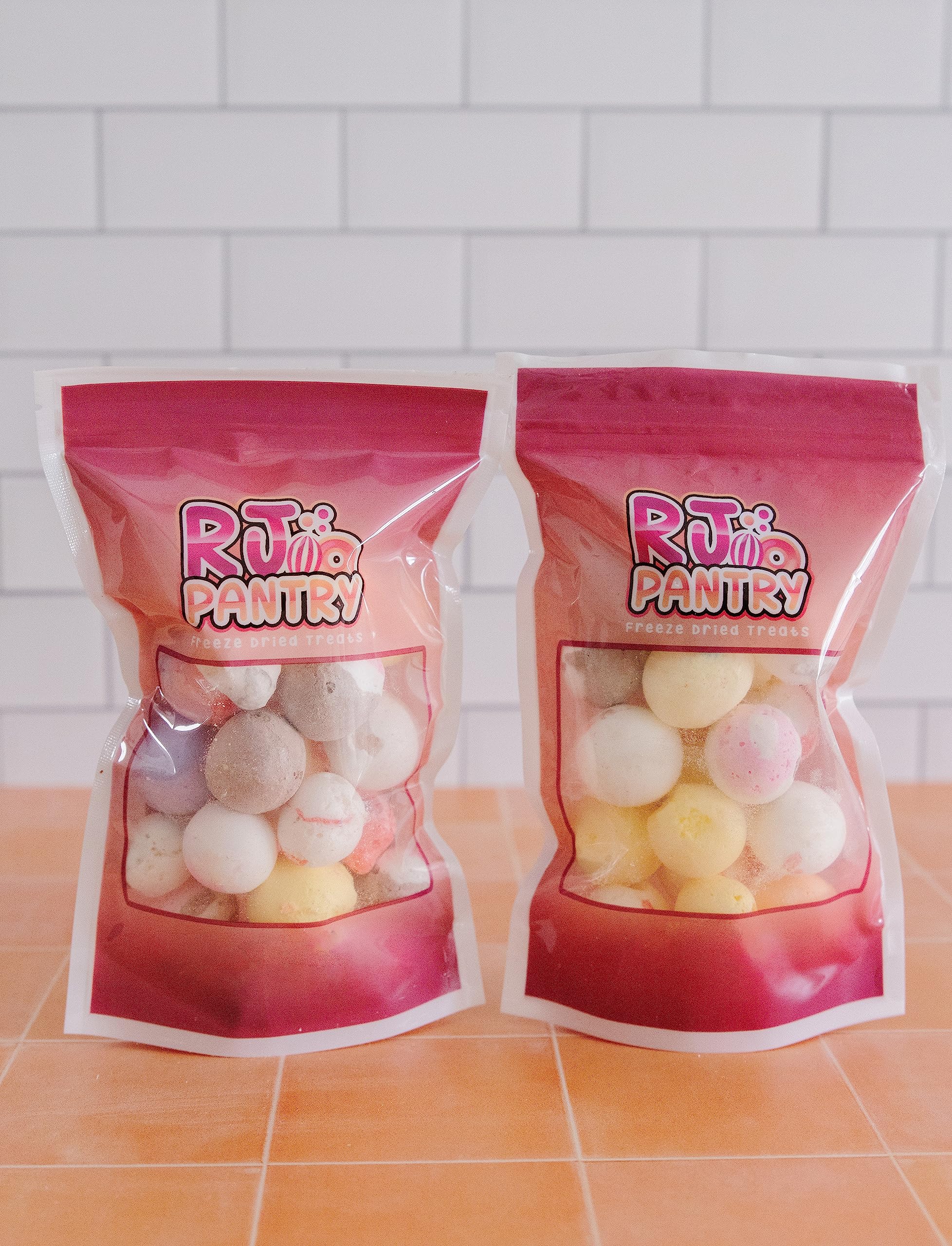 RJ Pantry Freeze-Dried Salt Water Taffy Candy - 1.5 oz Bags - Mix Flavors (2 Pack) - Image 9
