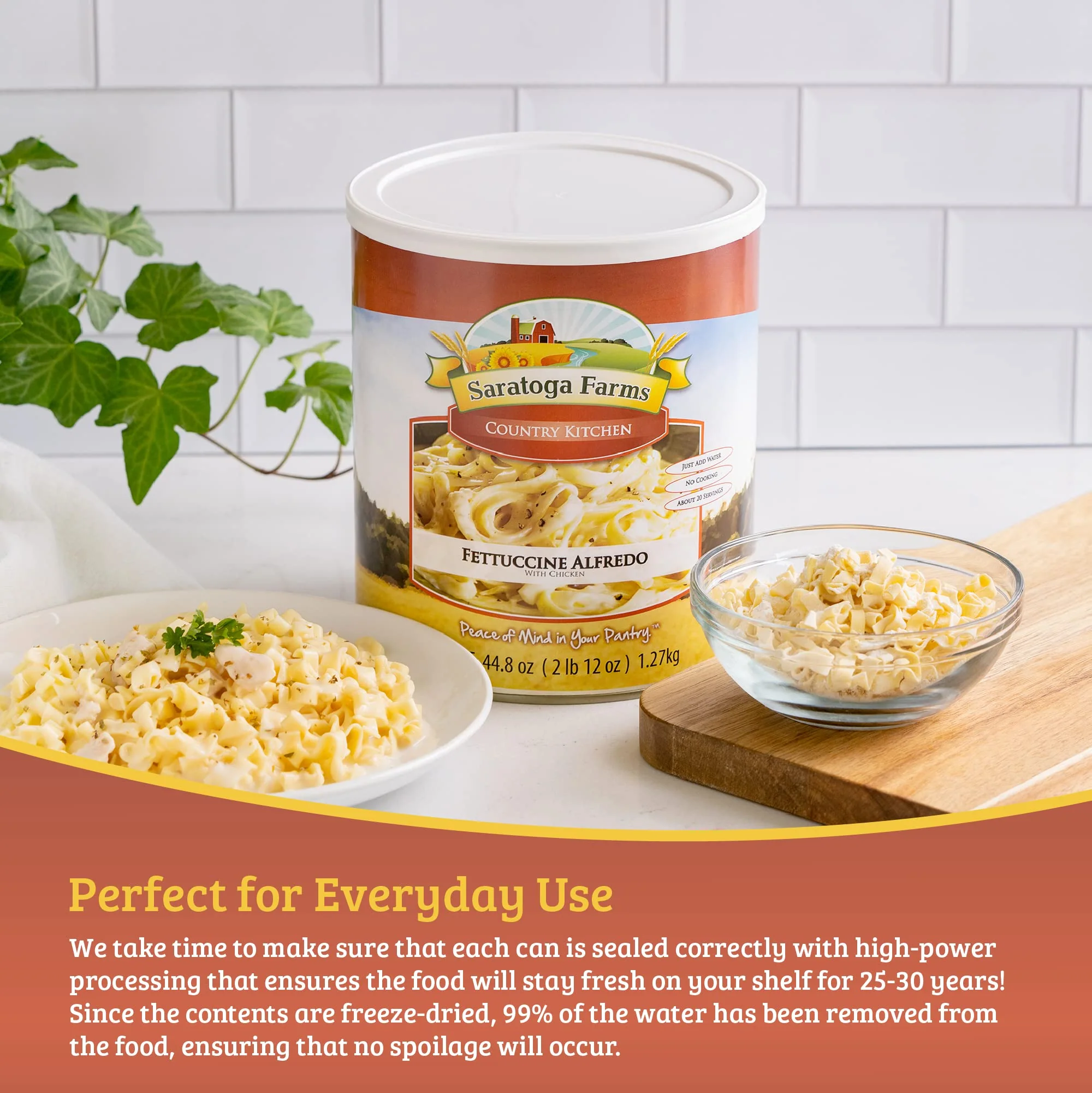 Saratoga Farms - Chicken Fettuccine Alfredo - 20 Servings - Image 4