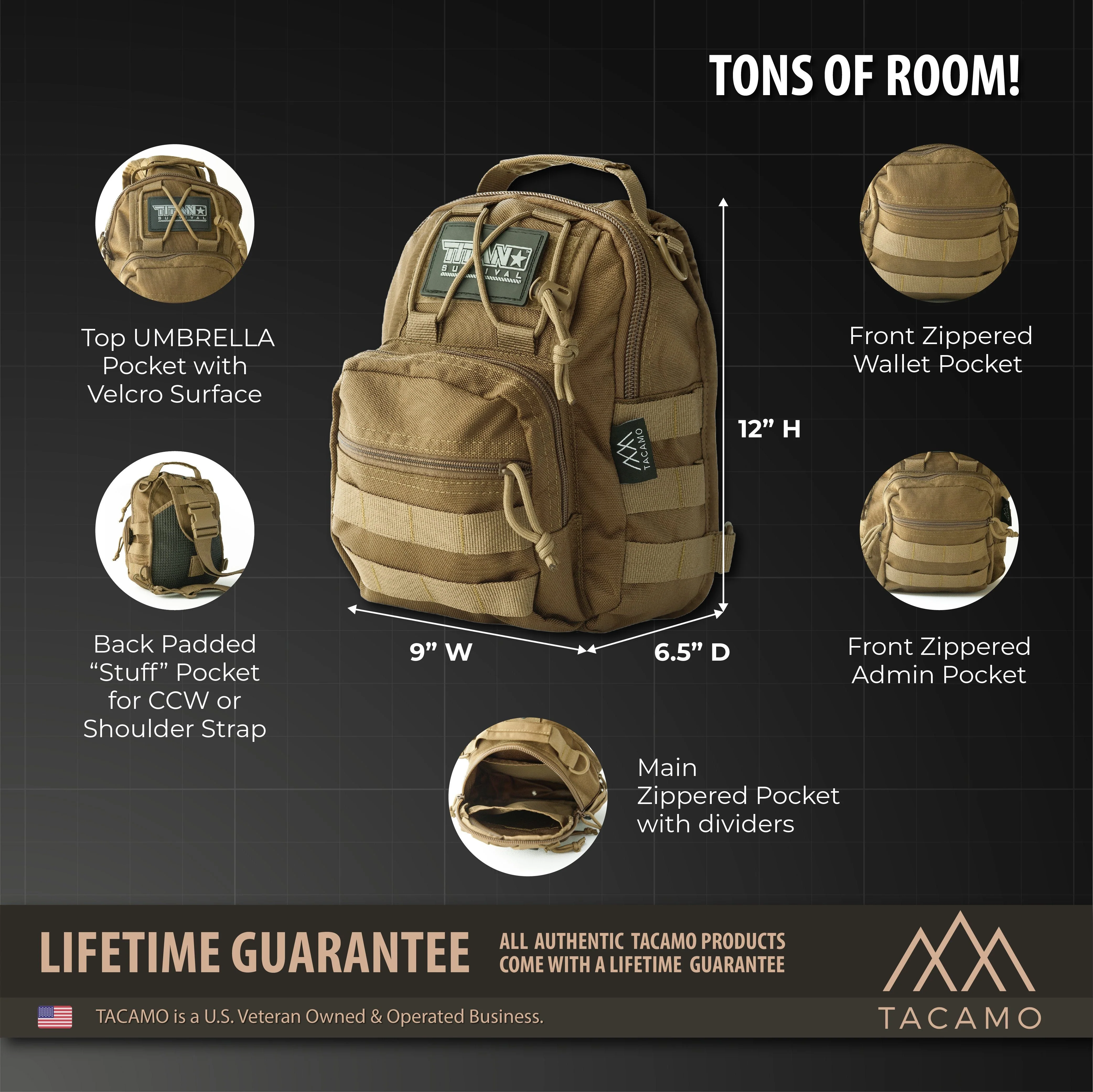 SB10 10L Tactical Crossbody Shoulder Bag - Image 3