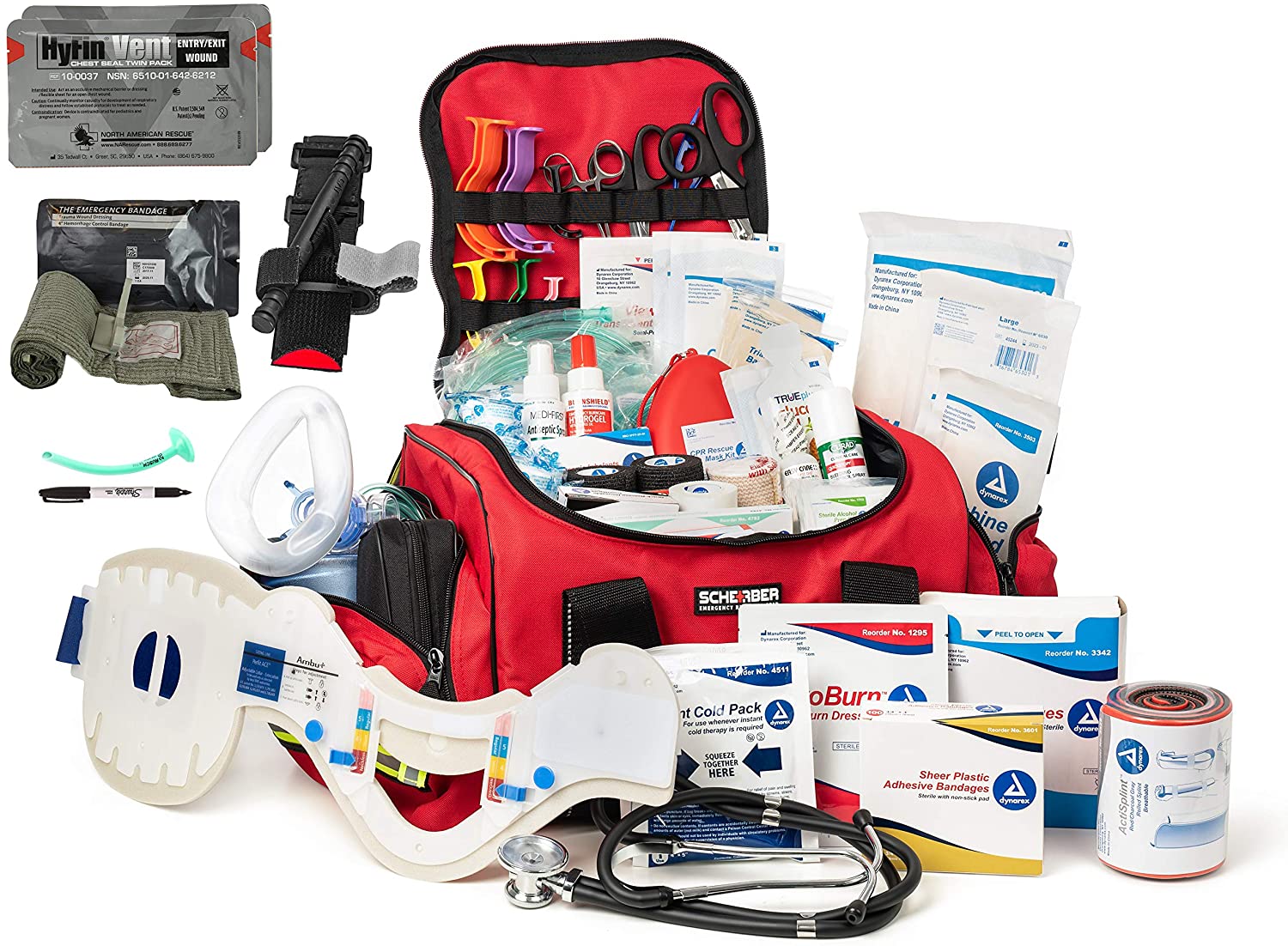 Scherber Intermediate First Responder Trauma Kit W/Bleeding Control - Fully Stocked - Image 10