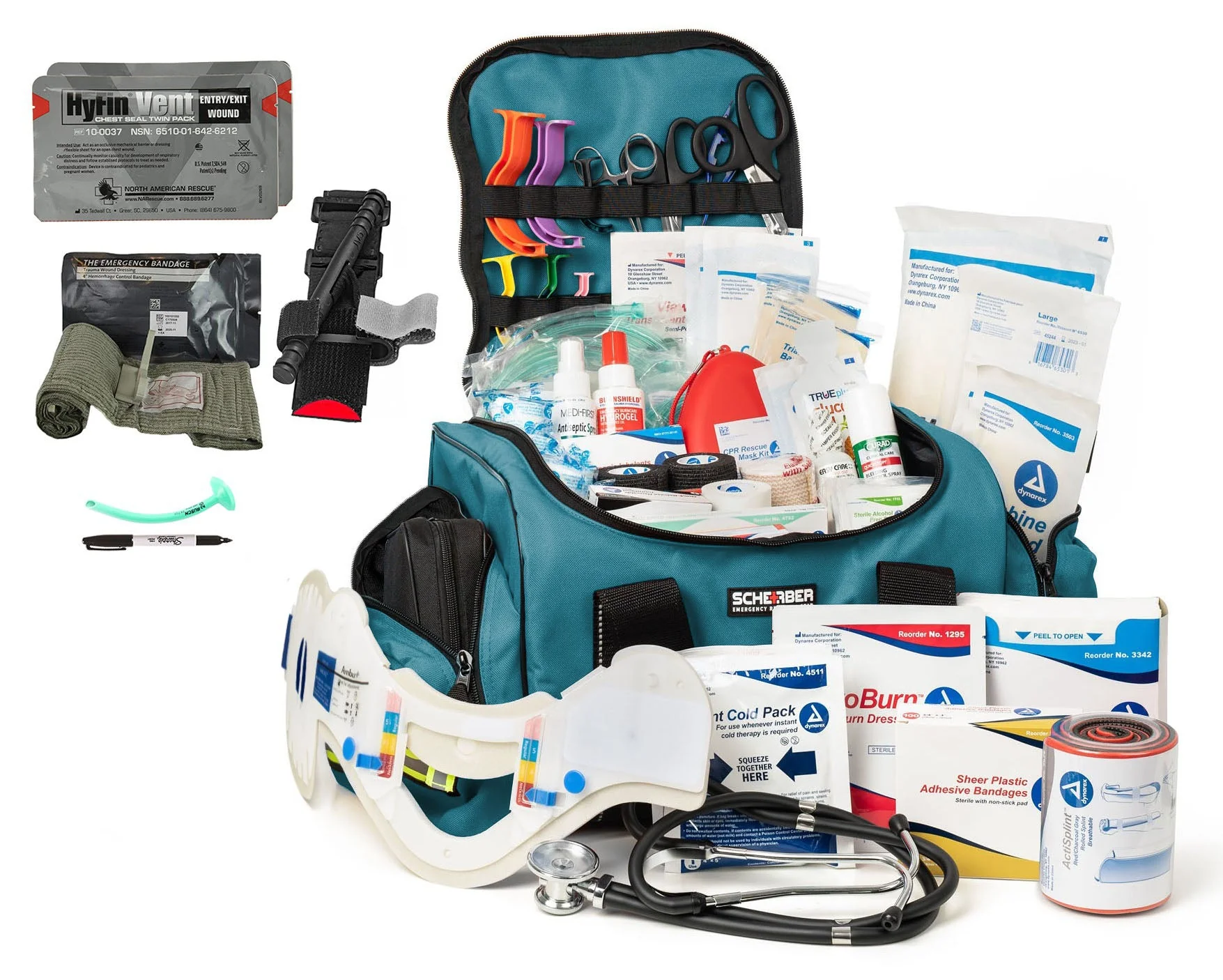 Scherber Intermediate First Responder Trauma Kit W/Bleeding Control - Fully Stocked - Image 11