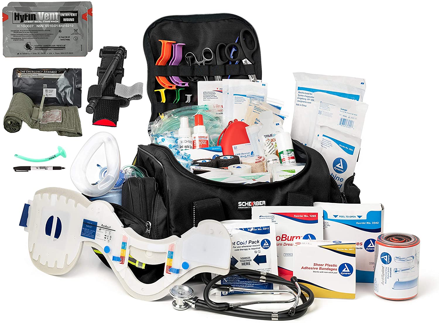 Scherber Intermediate First Responder Trauma Kit W/Bleeding Control - Fully Stocked - Image 9