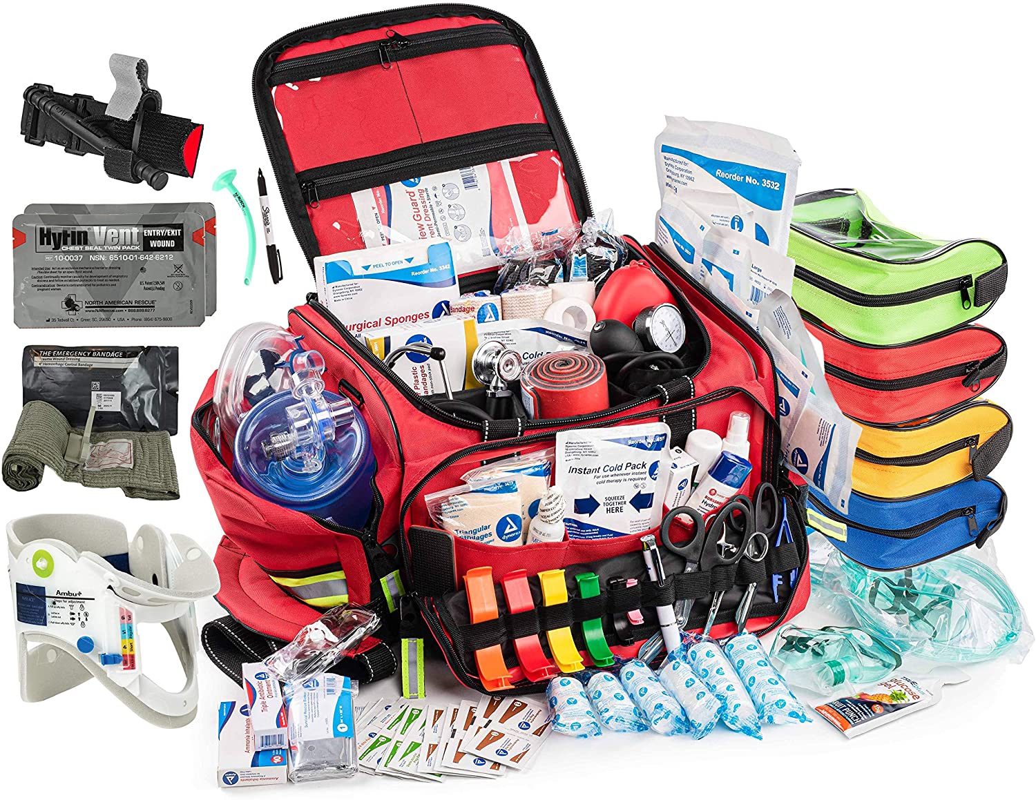 Scherber Premium First Responder Trauma Kit W/Bleeding Control - Fully Stocked - Image 9