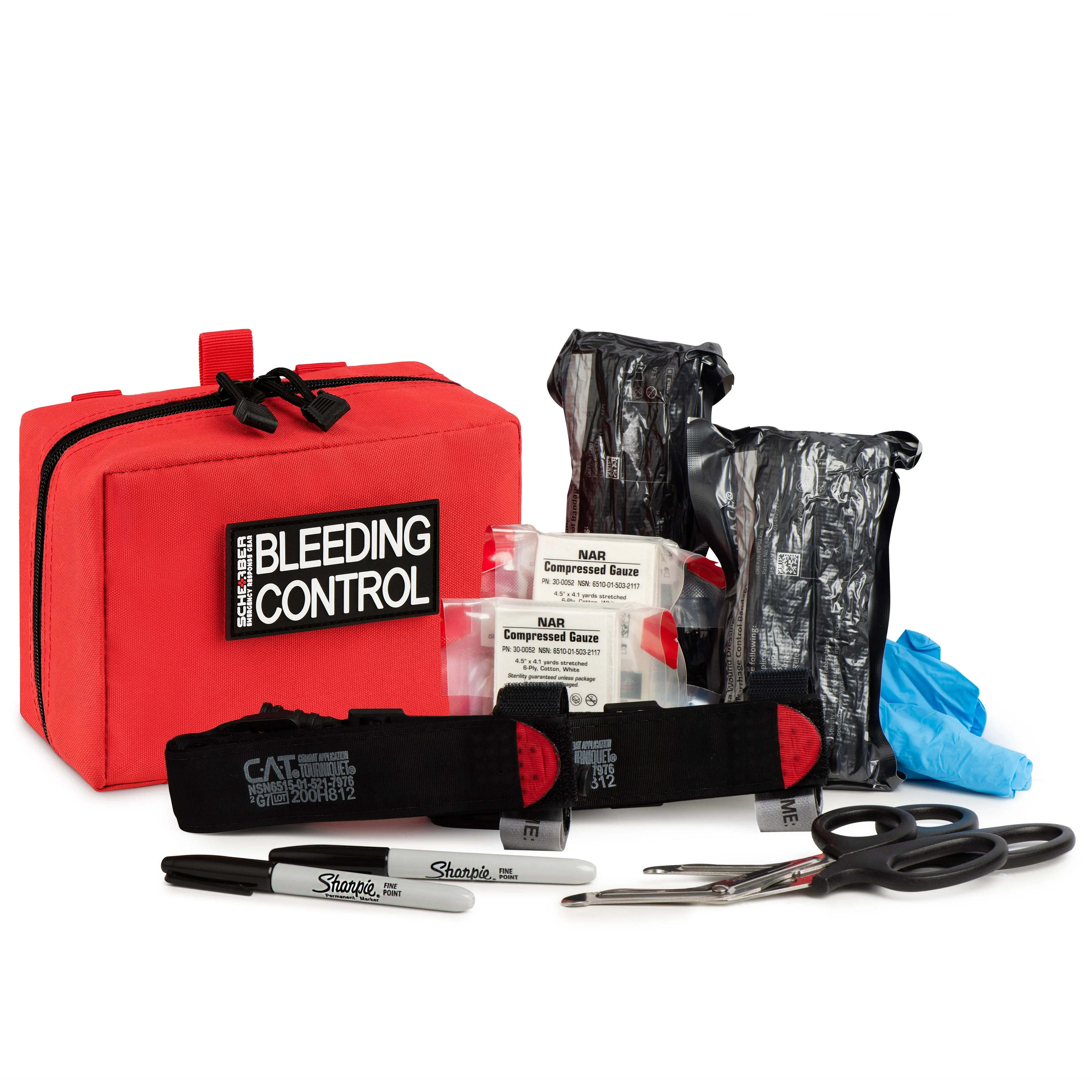 Scherber Public Access Bleeding Control Kit | Trauma Equipment, First Aid Supplies | Basic - Image 2