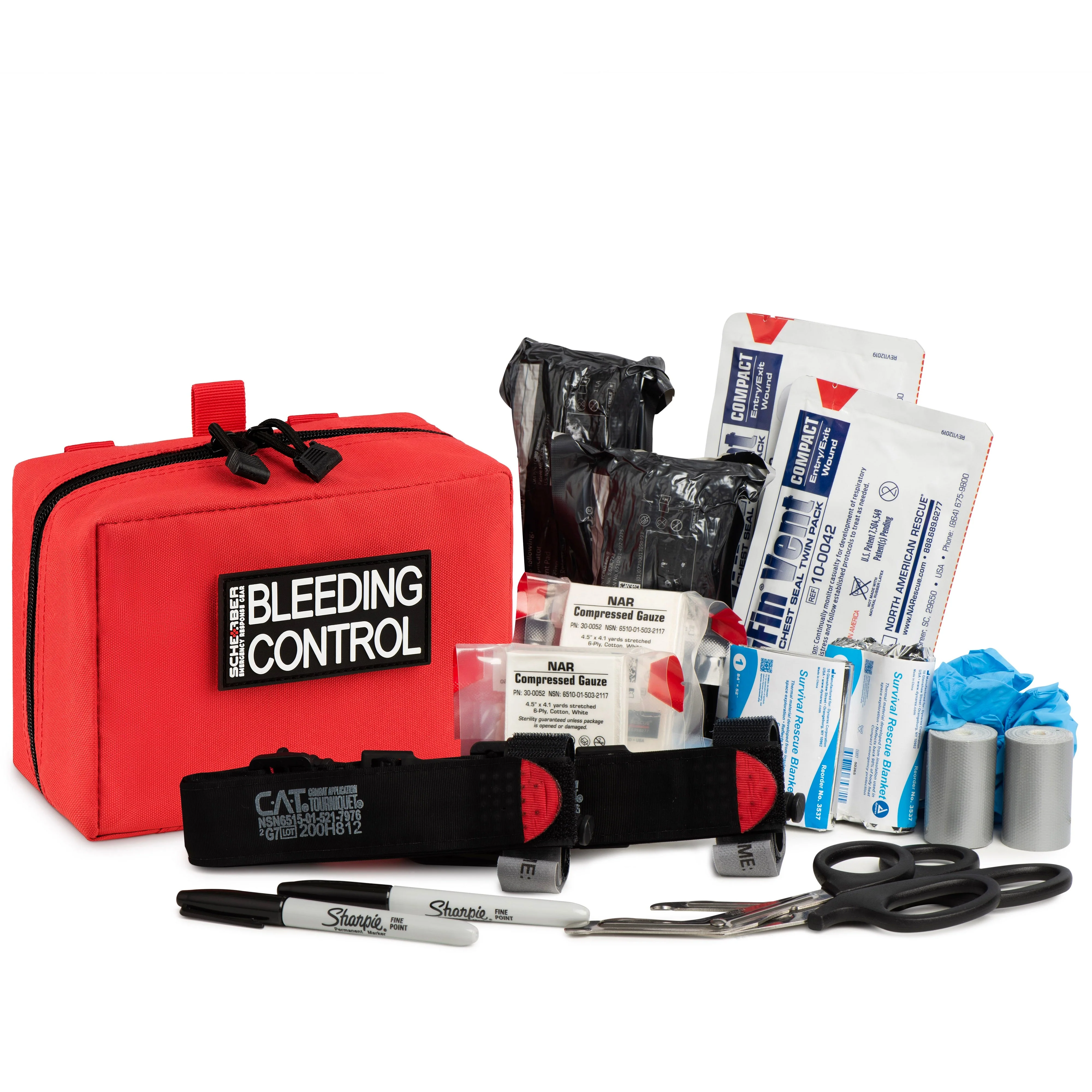 Scherber Public Access Bleeding Control Kit | Trauma Equipment, First Aid Supplies | Medium - Image 2