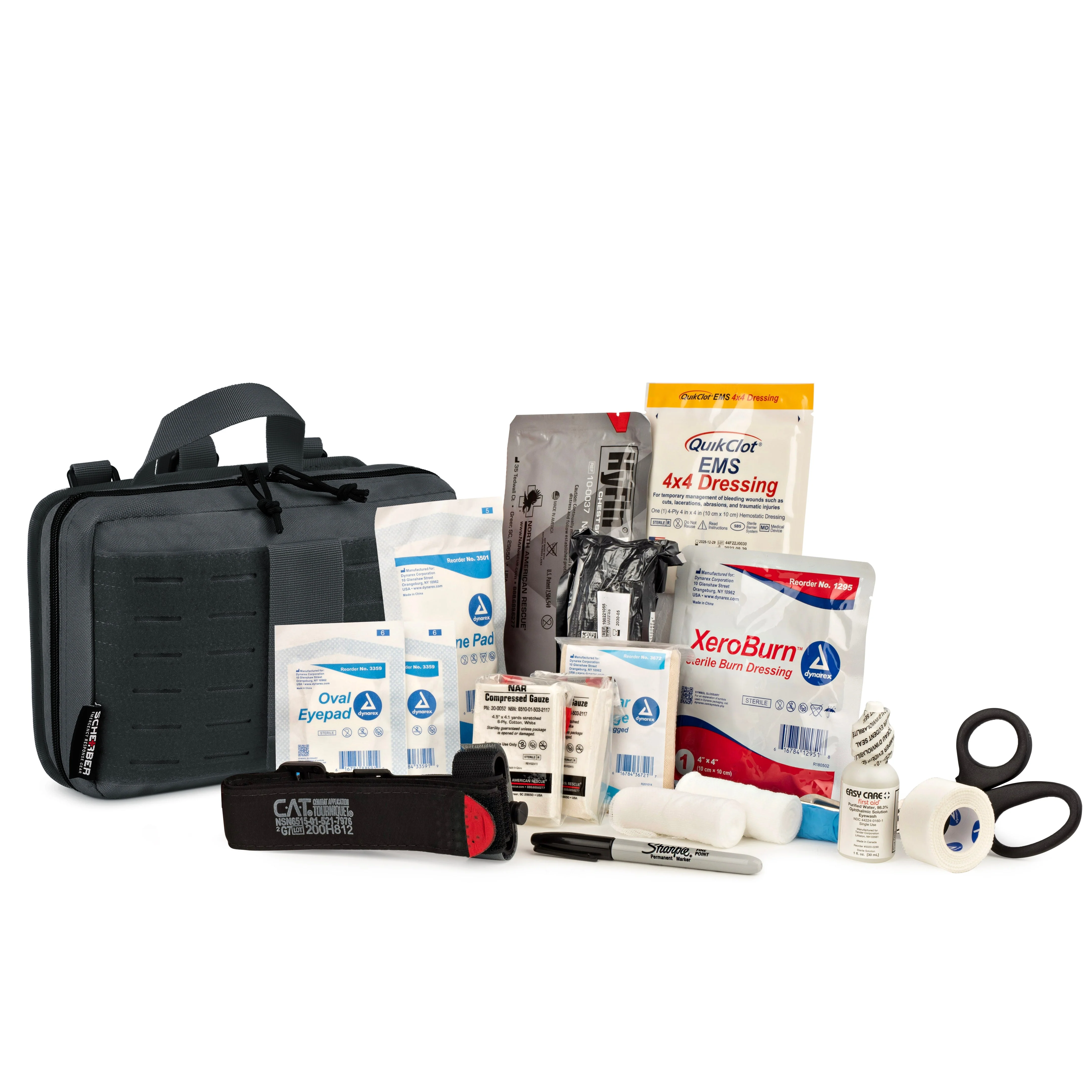 Scherber Vehicle IFAK Emergency Trauma Kit | 25+ Medical Supplies | Basic - Image 2