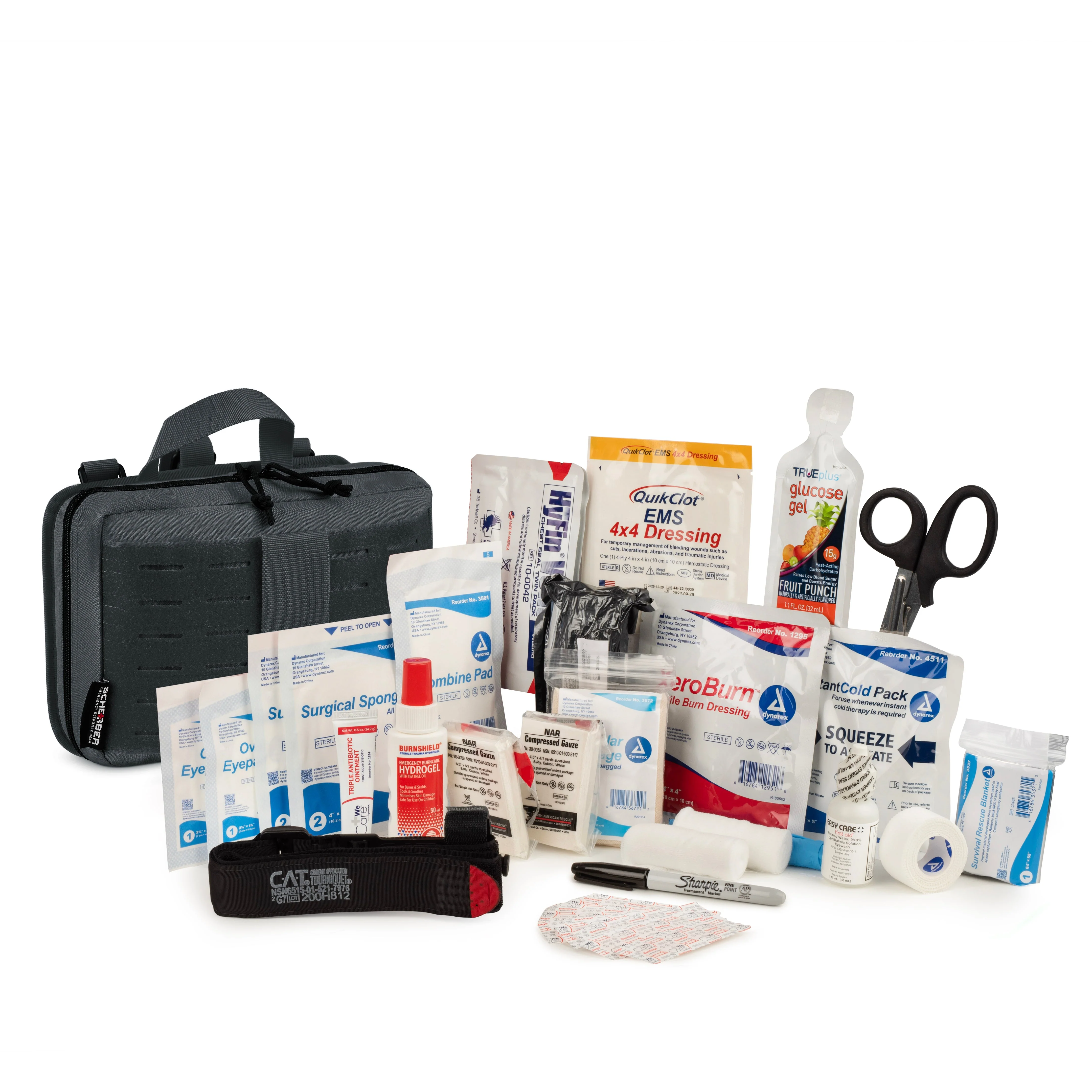 Scherber Vehicle IFAK Emergency Trauma Kit | 90+ Medical Supplies | Intermediate - Image 2