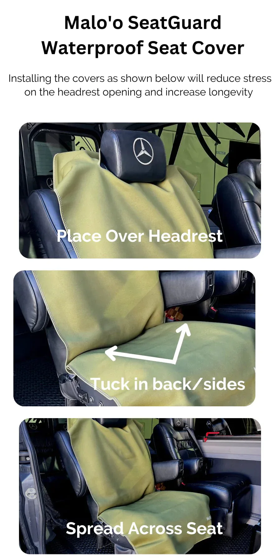 SeatGuard Non-Slip Waterproof Car Seat Cover (2 Pack) - Image 15
