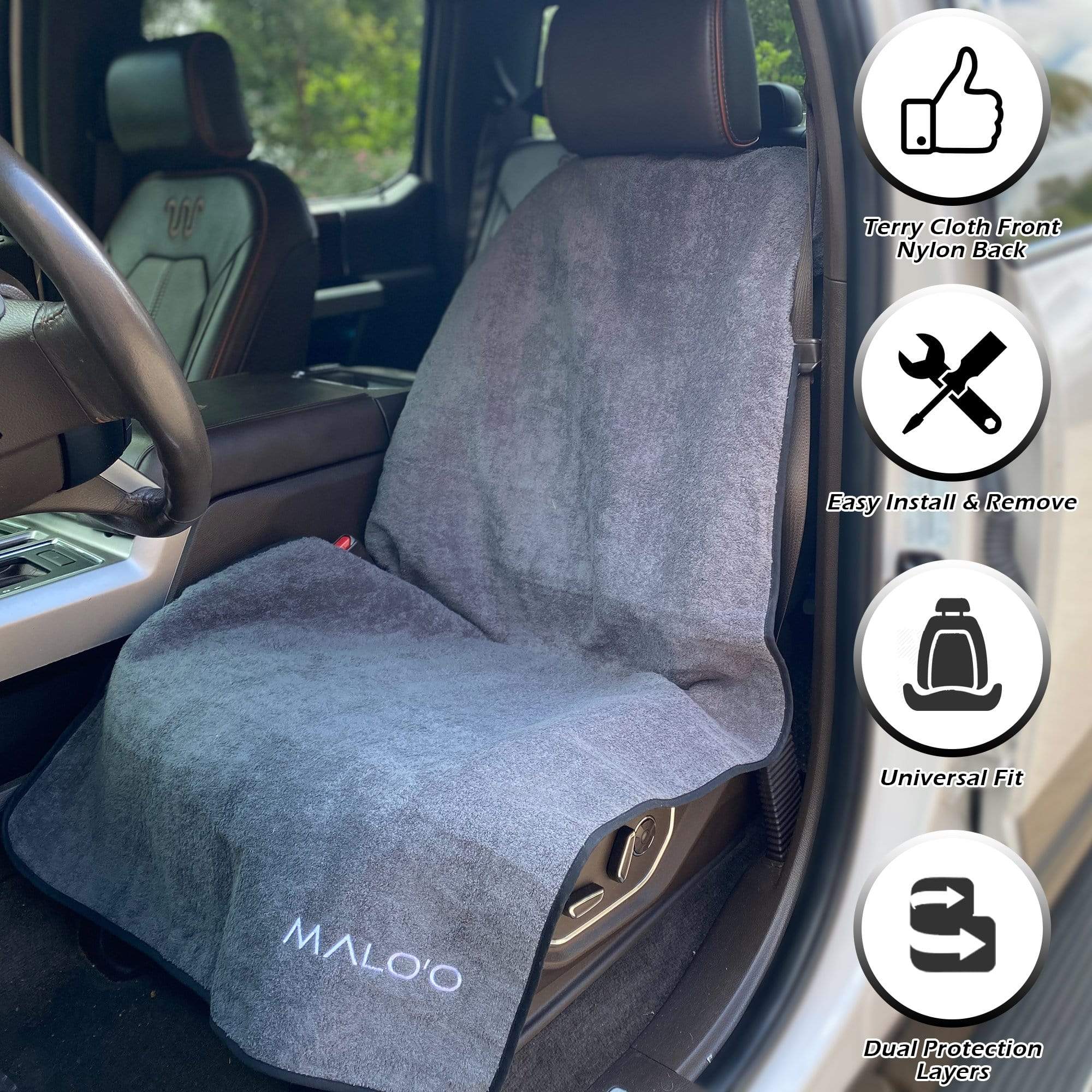 SeatGuard Terry Cloth Car Seat Cover (pair) - Image 4