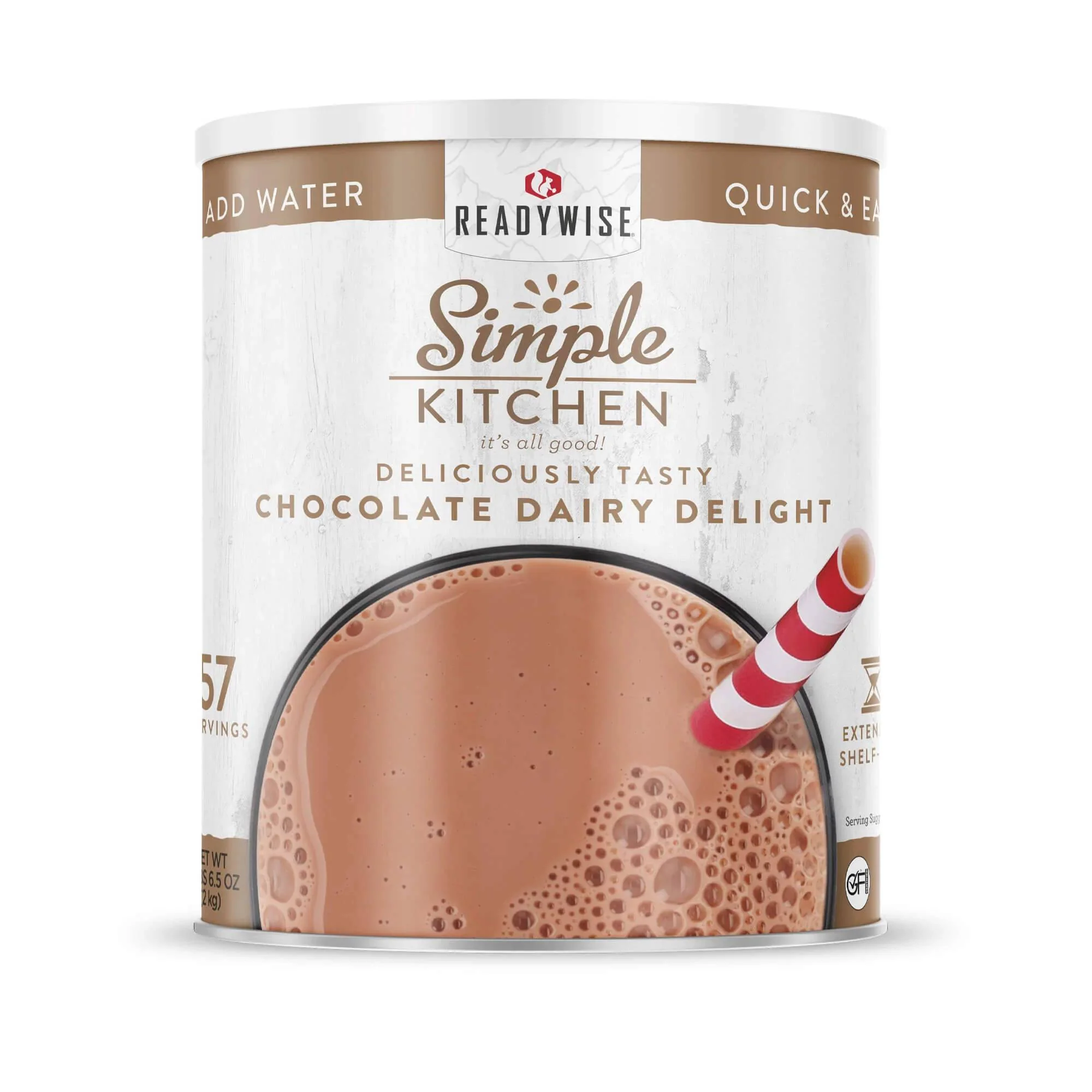 ReadyWise - Simple Kitchen Chocolate Dairy Delight - 57 Serving Can