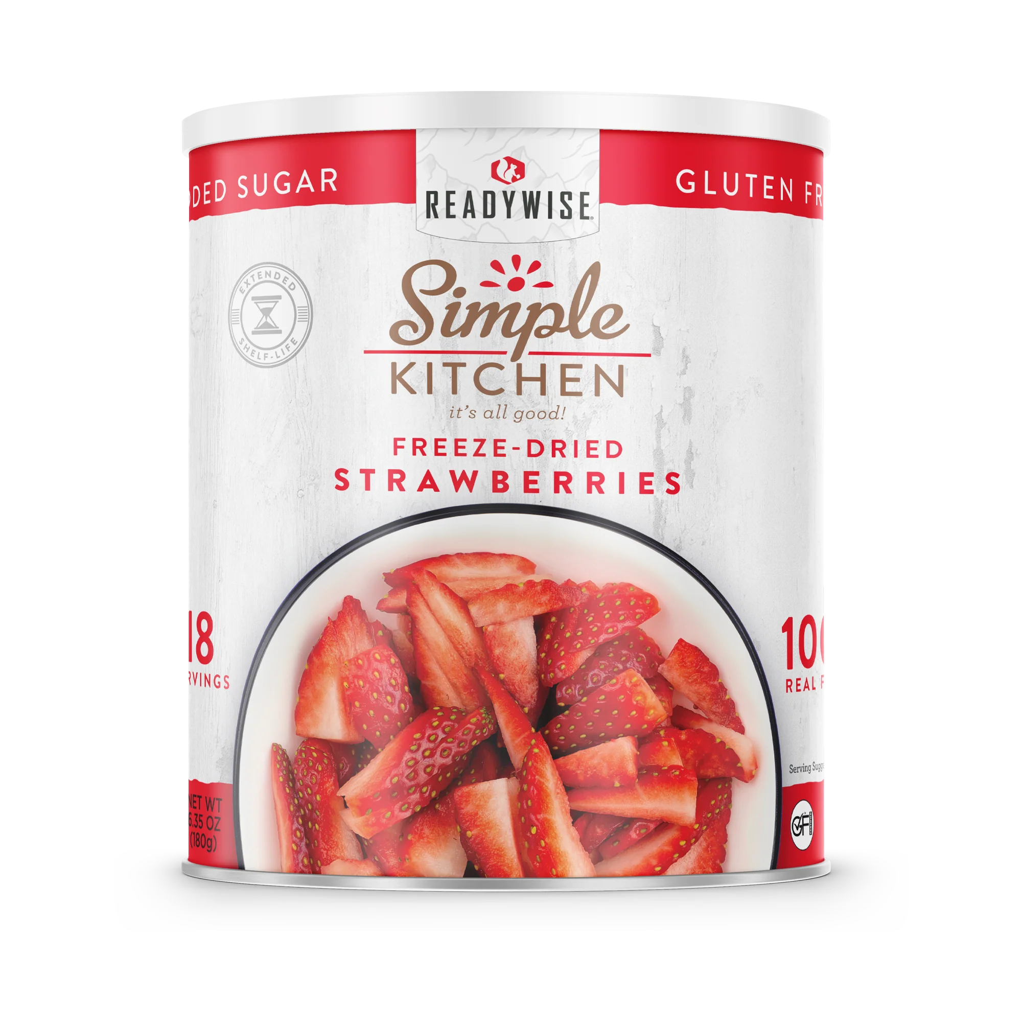 ReadyWise - Simple Kitchen FD Sliced Strawberries - 18 Serving Can