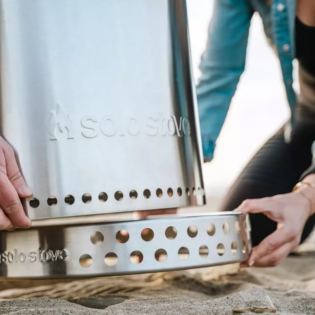 Solo Stove Stainless Steel Bonfire Backyard Bundle 2.0 - Portable &amp; "Smokeless" - Image 3