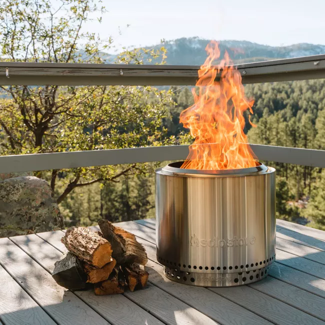 Solo Stove Stainless Steel Bonfire Backyard Bundle 2.0 - Portable &amp; "Smokeless" - Image 5