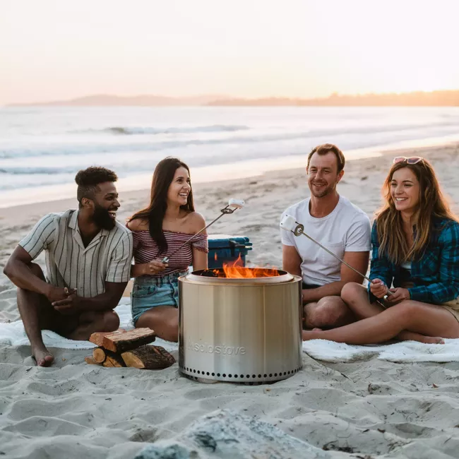 Solo Stove Stainless Steel Bonfire Essential Bundle 2.0 - Portable &amp; "Smokeless" - Image 4