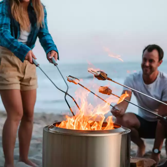 Solo Stove Stainless Steel Bonfire Ultimate Bundle 2.0 - Portable &amp; "Smokeless" - Image 4