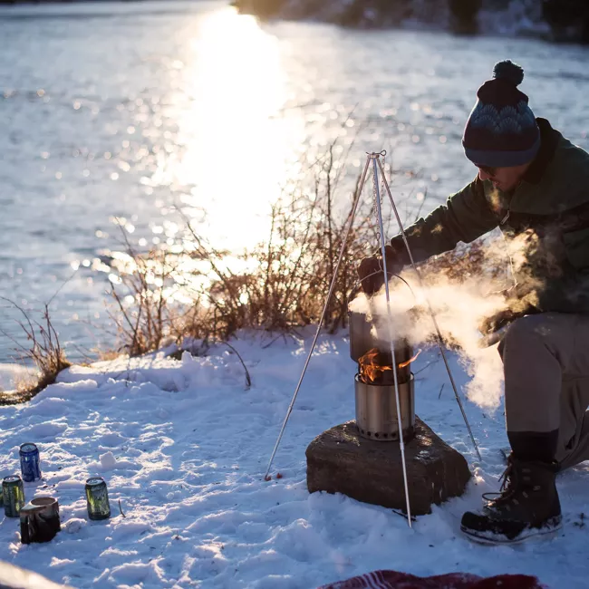 Solo Stove Stainless Steel Campfire Camp Stove Gear Kit - Portable & "Smokeless" - Image 3