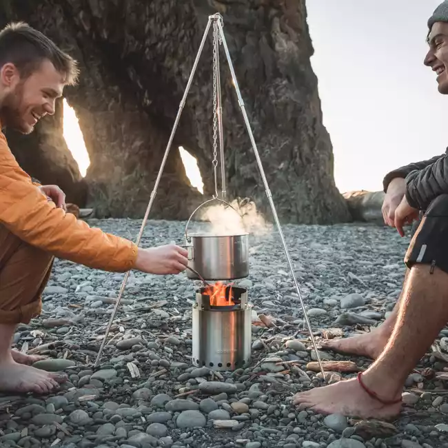 Solo Stove Stainless Steel Campfire Camp Stove - Portable &amp; "Smokeless" - Image 4