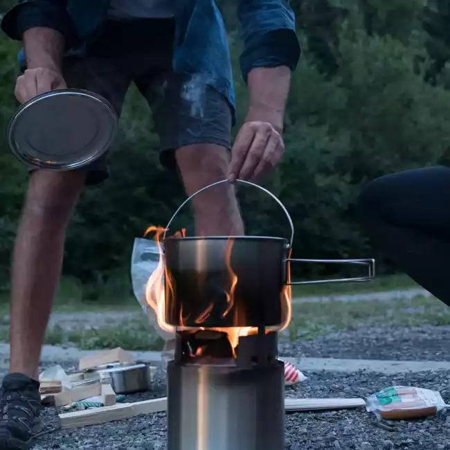 Solo Stove Stainless Steel Lite Camp Stove Gear Kit - Portable & "Smokeless" - Image 6