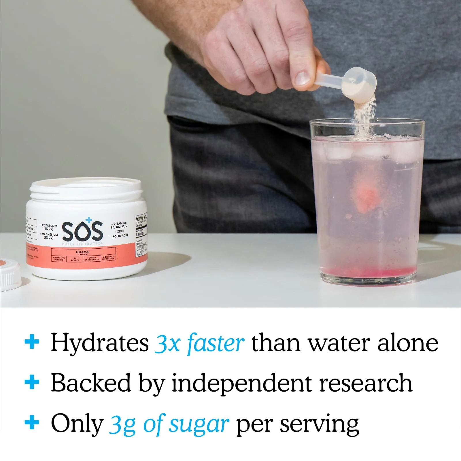 SOS Hydration - Guava - 31 Servings - Image 3