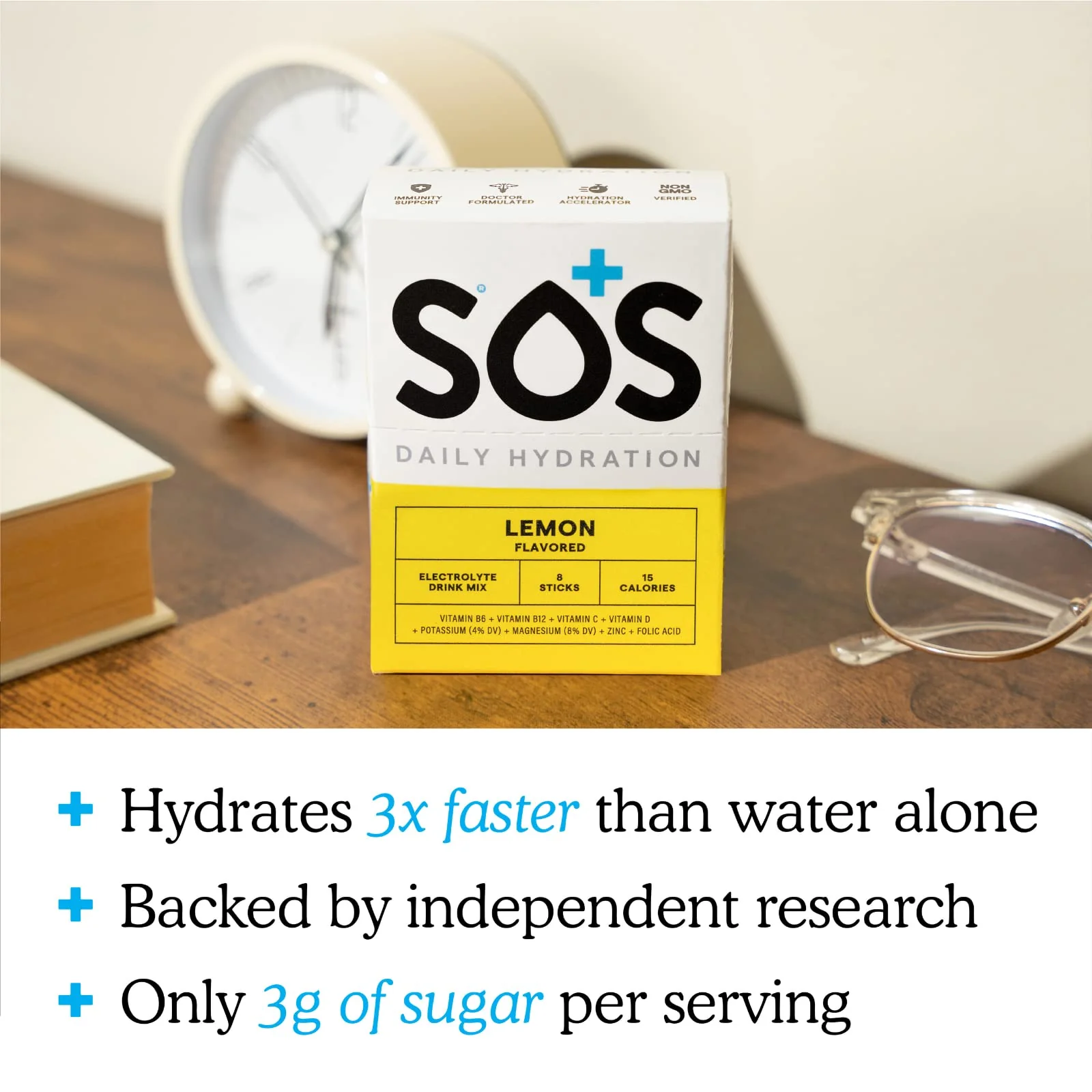 SOS Hydration - Lemon - 8 Servings - Image 3