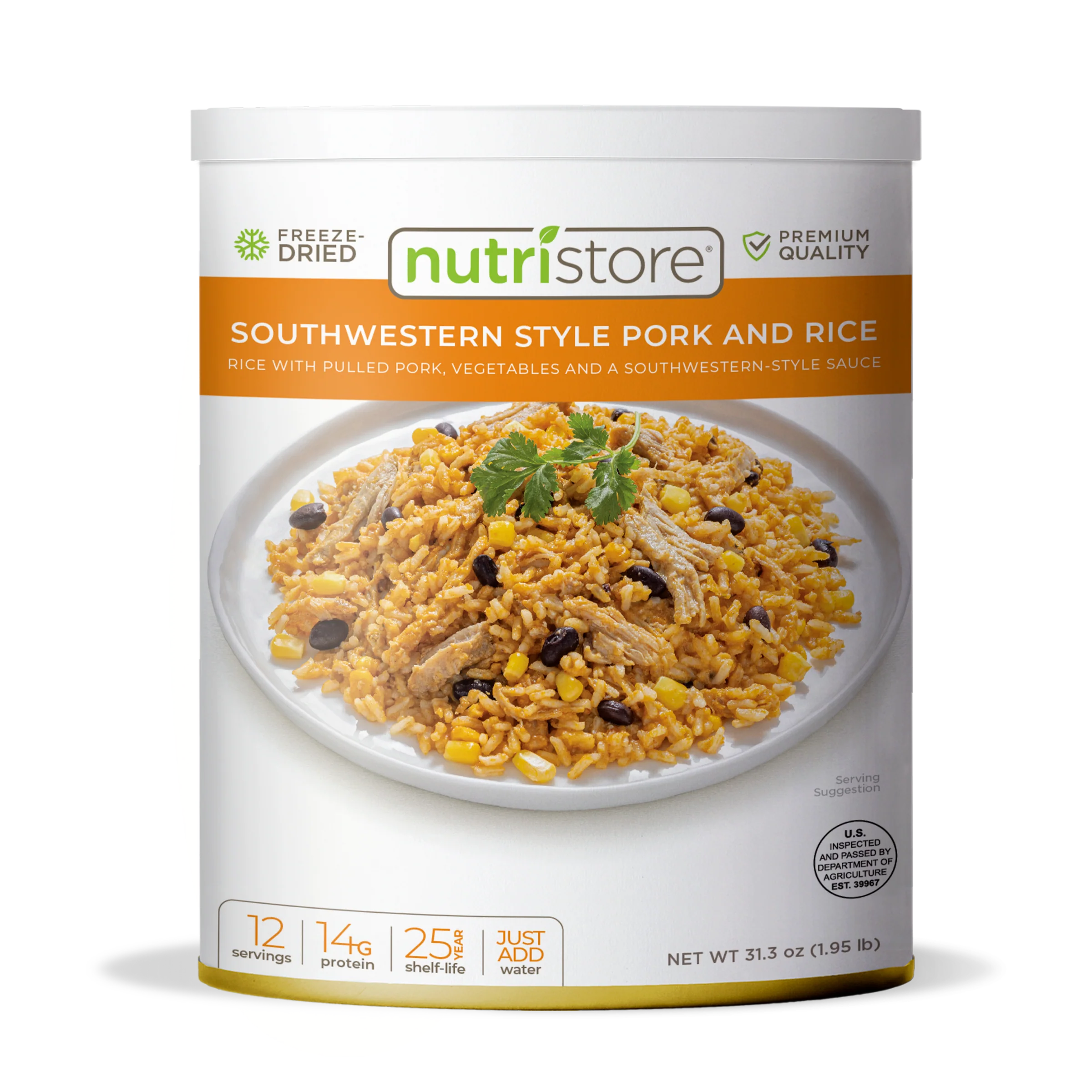 Southwestern Style Pork and Rice Freeze Dried - #10 Can